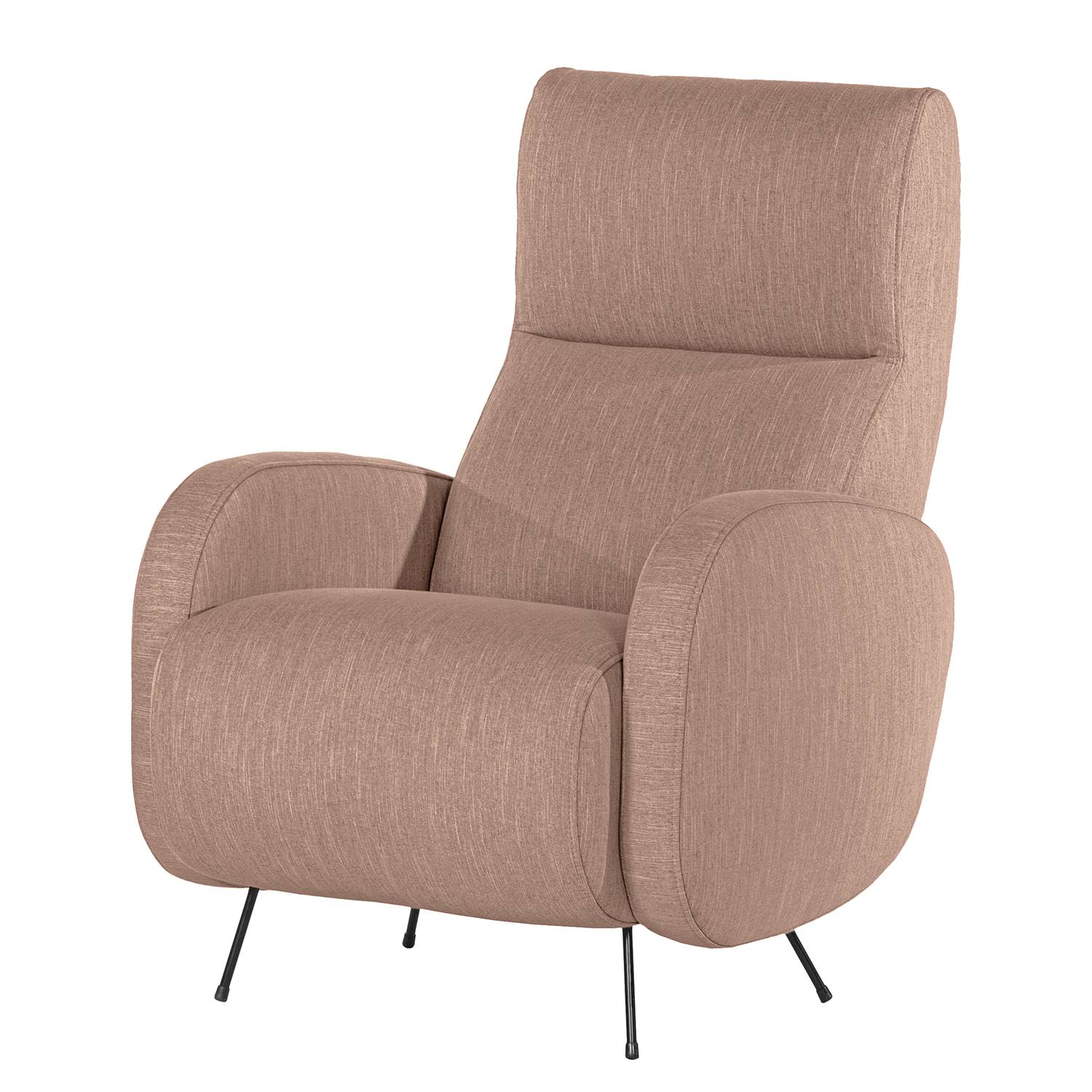 home24 Norrwood Sessel Vains II Mauve Webstoff 78x104x93 cm (BxHxT)