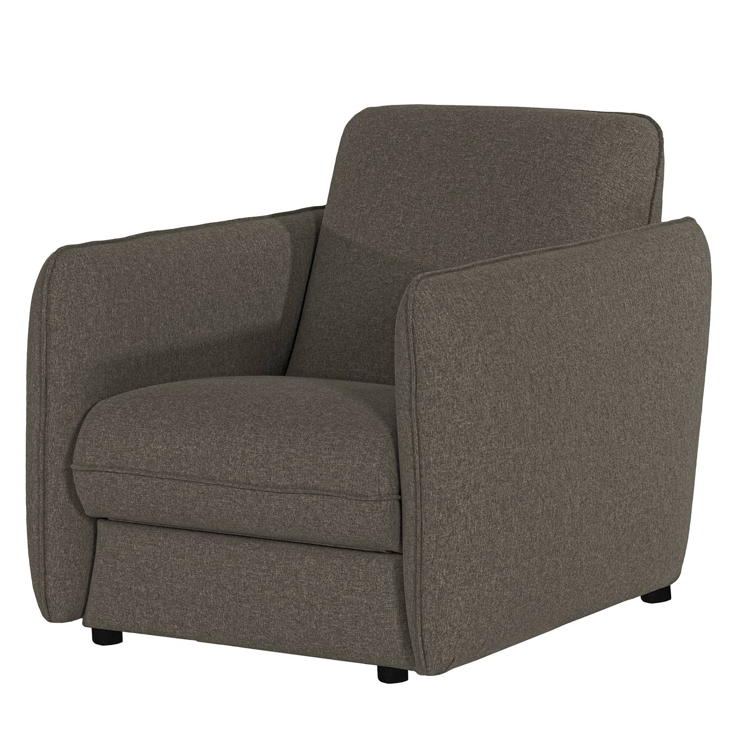 home24 Norrwood Sessel Kayla II Dunkelgrau Webstoff 74x88x90 cm (BxHxT)
