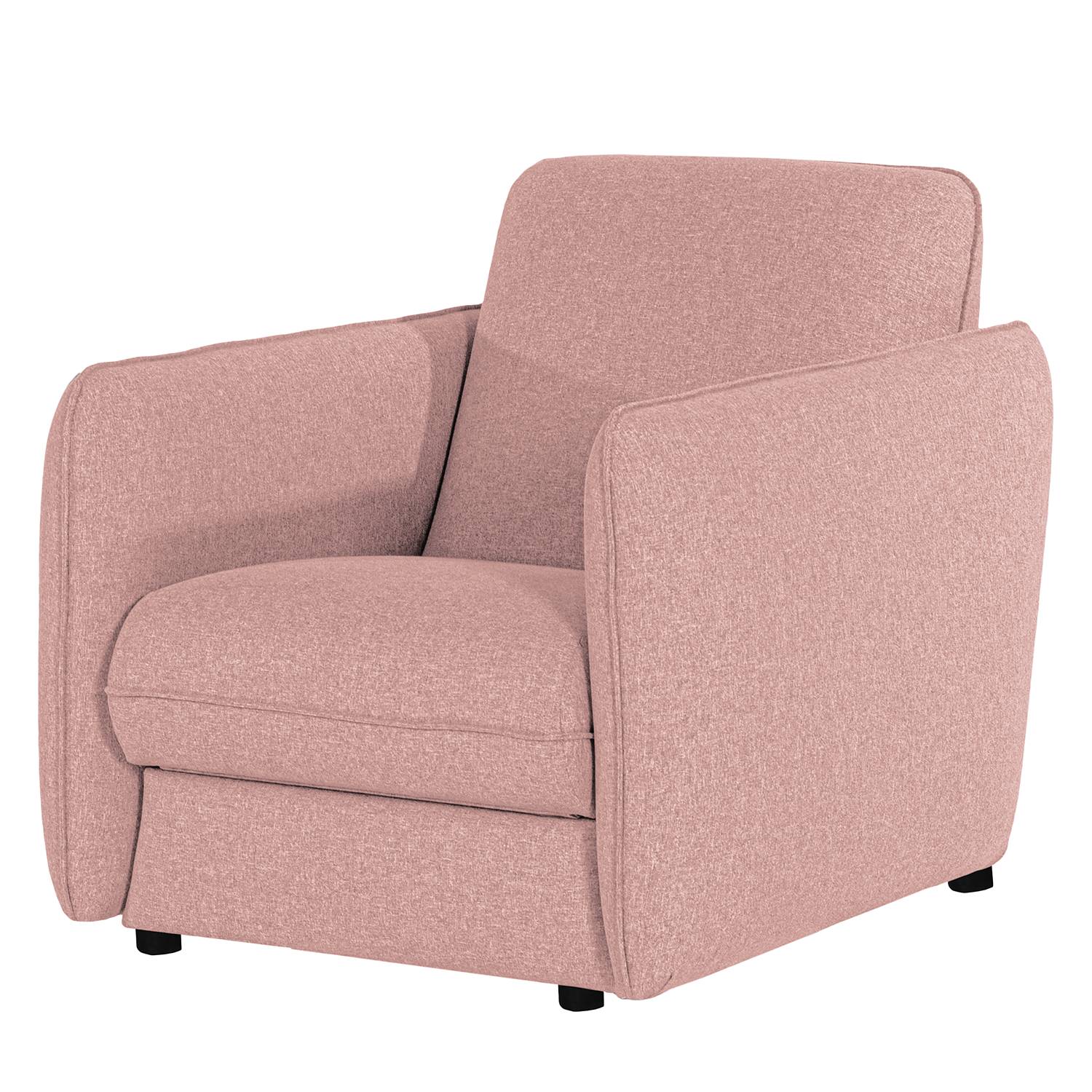 home24 Norrwood Sessel Kayla II Mauve Webstoff 74x88x90 cm (BxHxT)