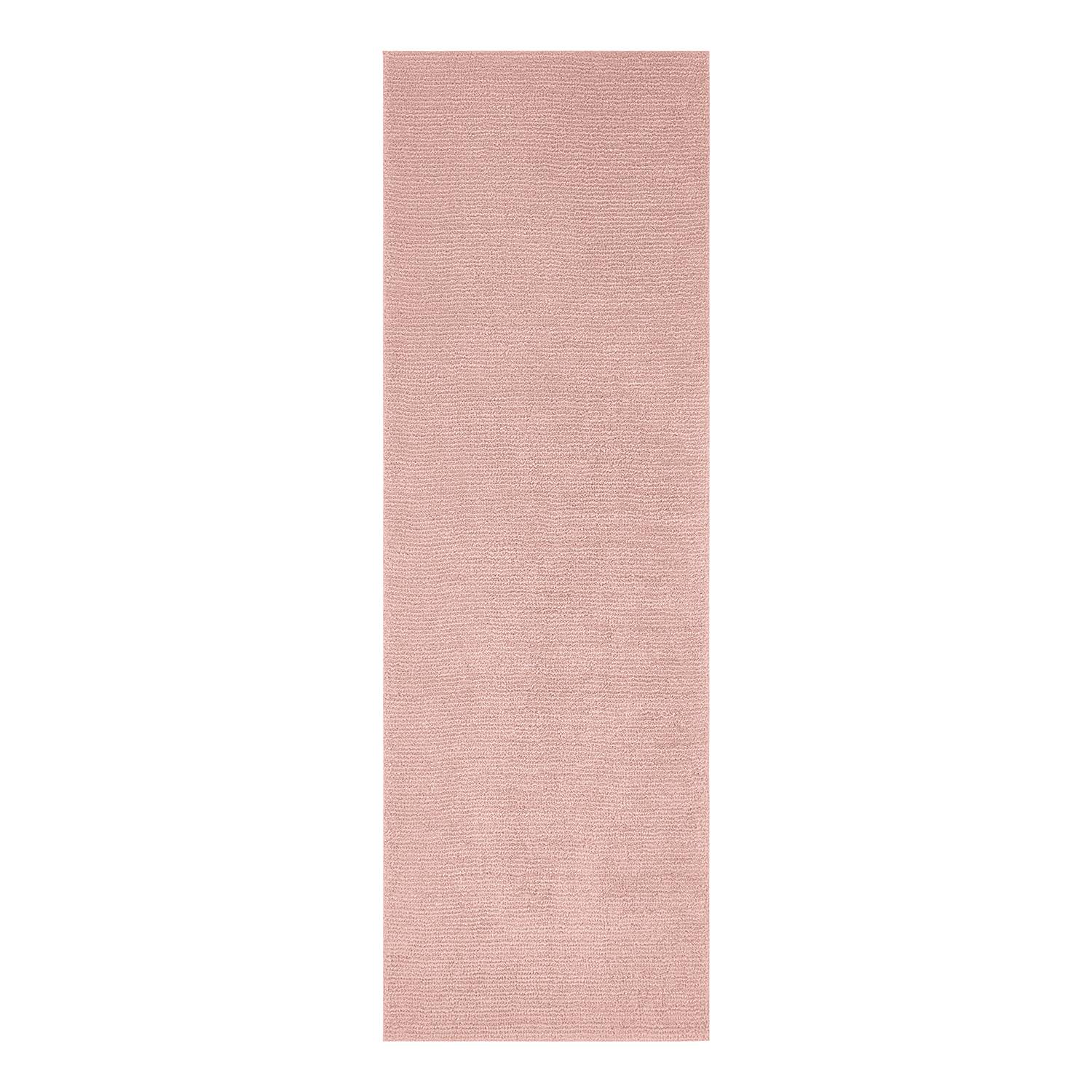home24 Mint Rugs Läufer Supersoft Babyrosa Rechteckig 80x250 cm (BxT) Webstoff