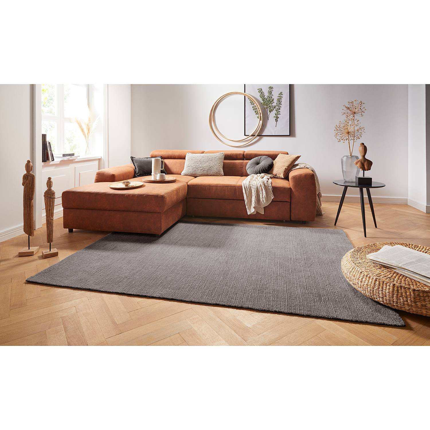 home24 Mint Rugs Kurzflorteppich Supersoft Taupe Rechteckig 80x150 cm (BxT) Webstoff