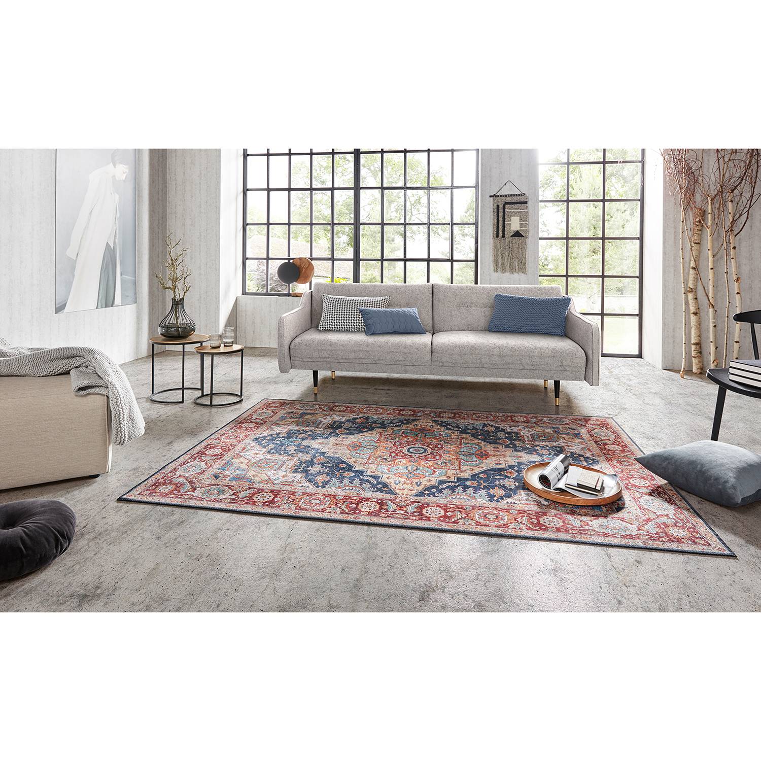home24 Kurzflorteppich Sylla