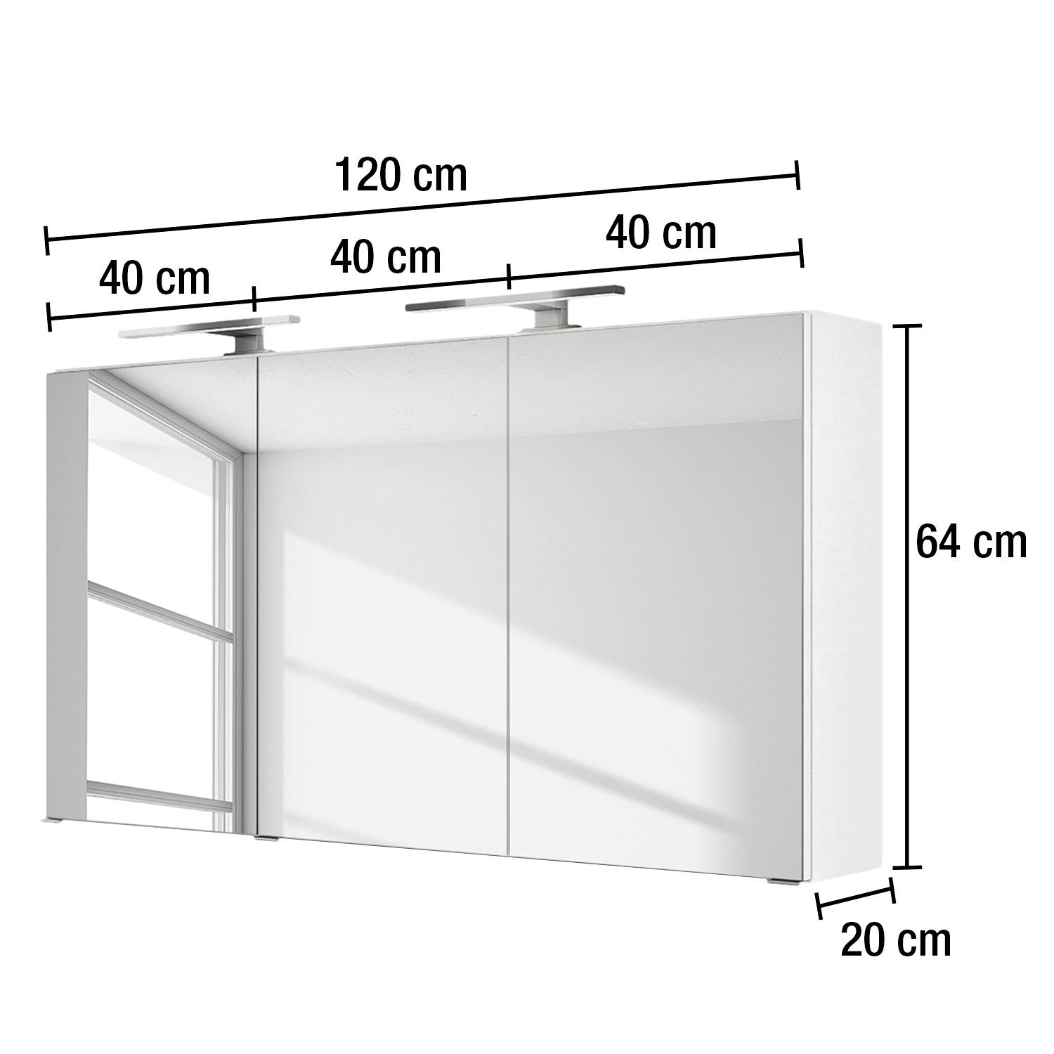 Armoire De Toilette Tira Acheter Eclairage Inclus Imitation Chene Wotan Largeur 120 Cm