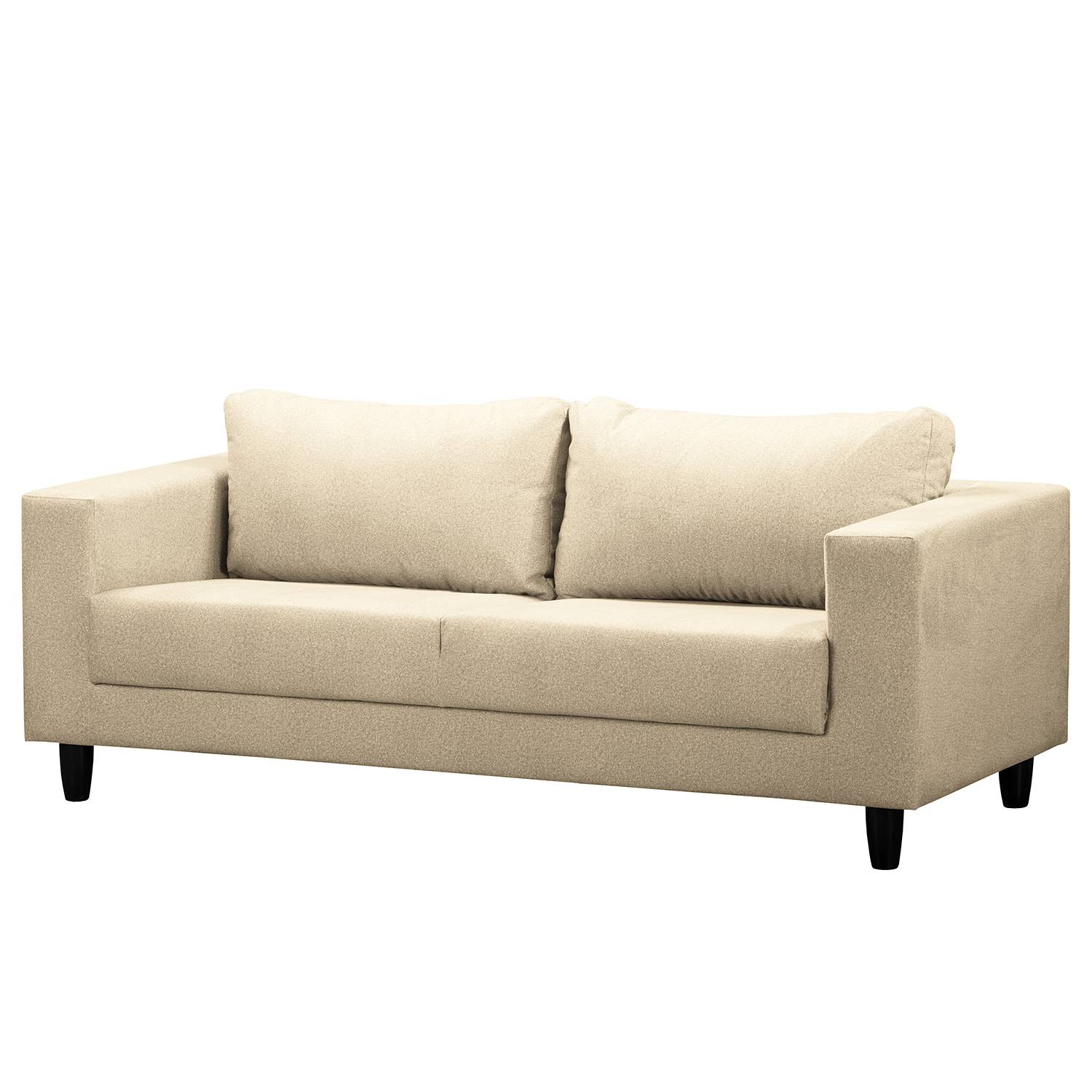 home24 Mørteens Sofa Bexwell II 3-Sitzer Creme 100% Polyester 180x80x75 cm (BxHxT) Skandi