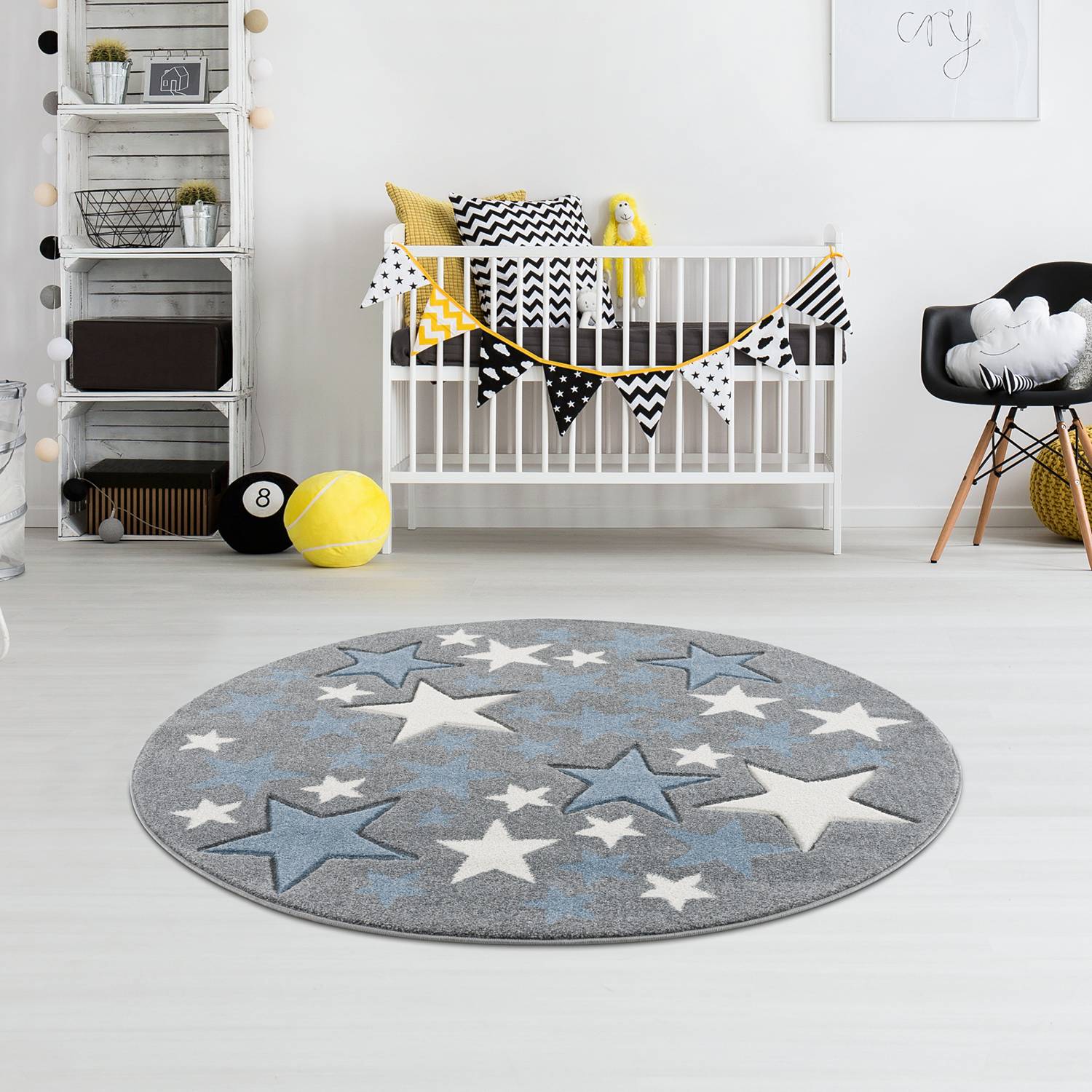 Image of Tapis enfant rond Stella 000000001000198090