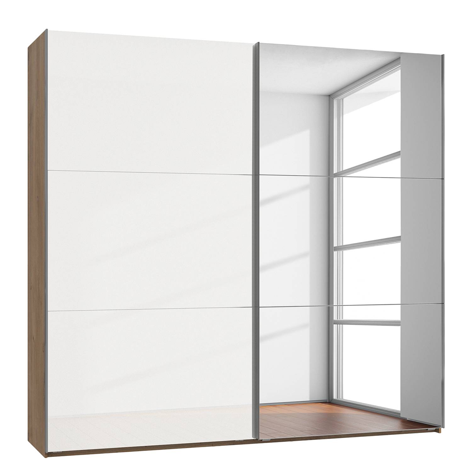 home24 Schwebetürenschrank Level 36 D II