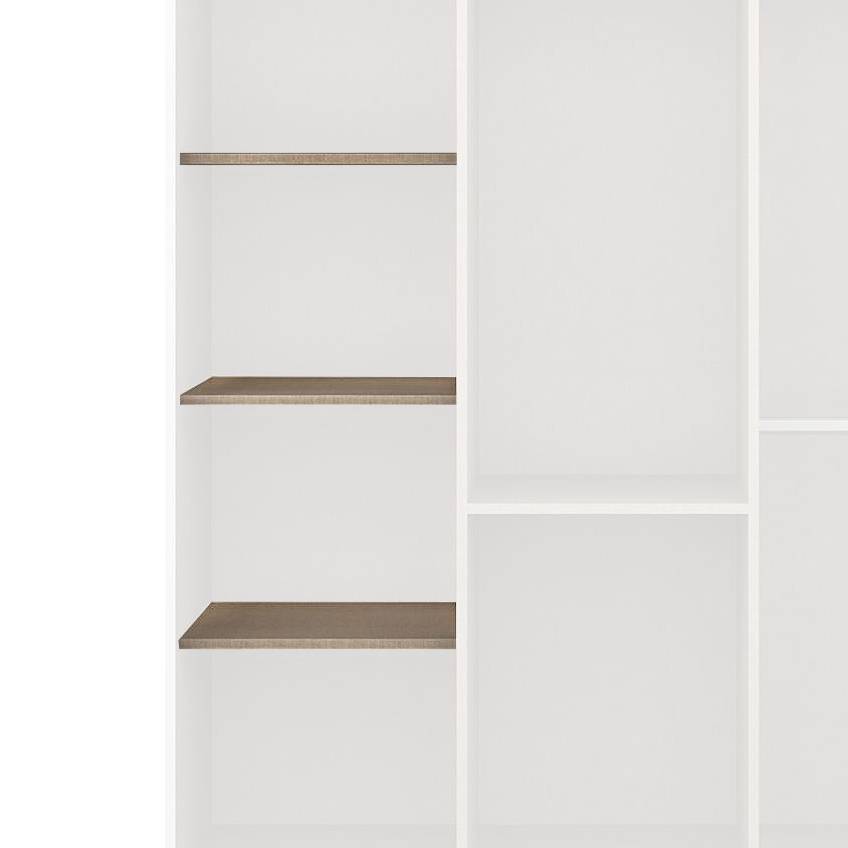 home24 Zubehörpaket Drehtürenschrank KiYDOO II 3-teilig Beige 43x1,6x45 cm (BxHxT) 3-türig Spanplatte Modern