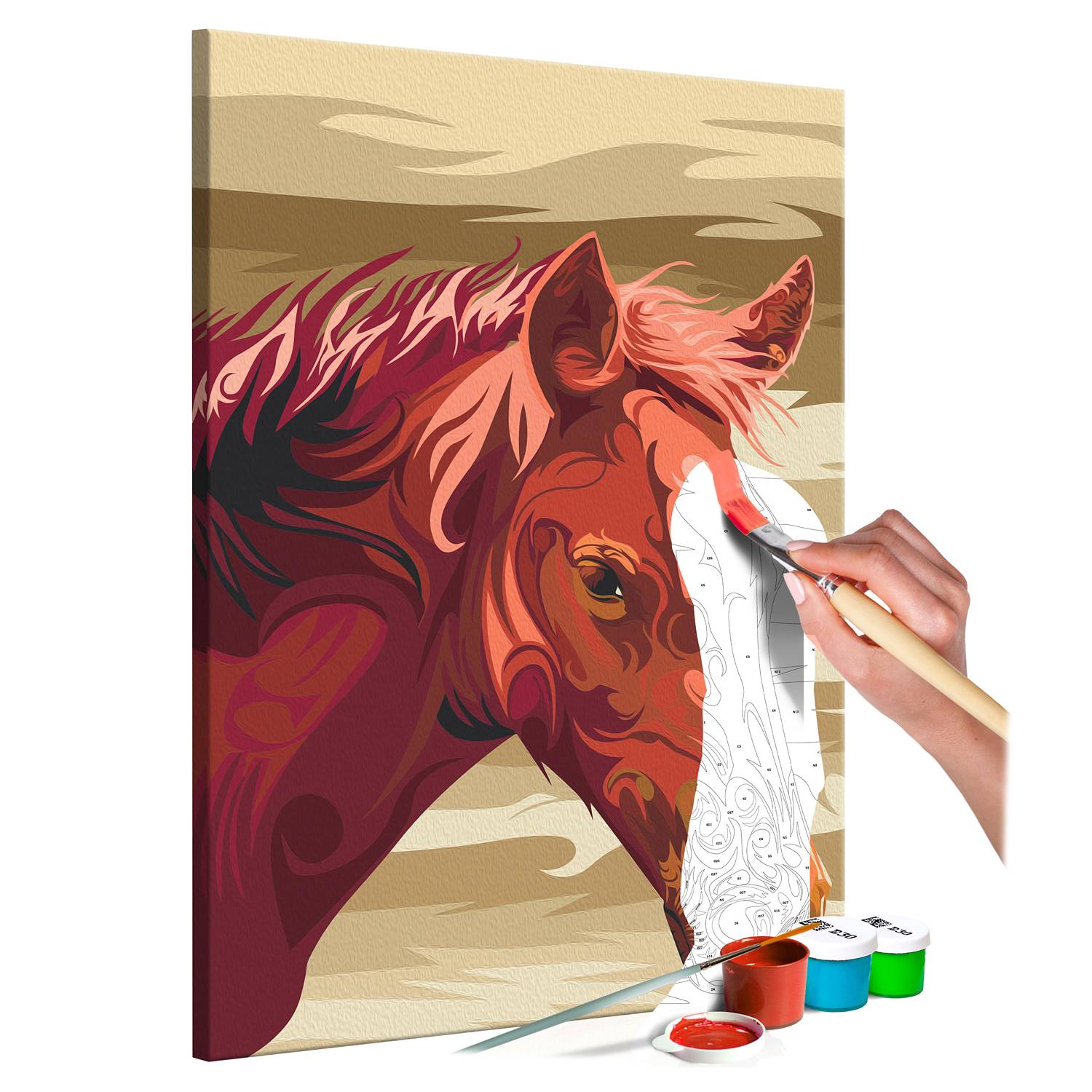 Peinture par numéros - Chevaux galopant – Figured'Art Peinture par numéros - Chevaux galopant – Figured'Art