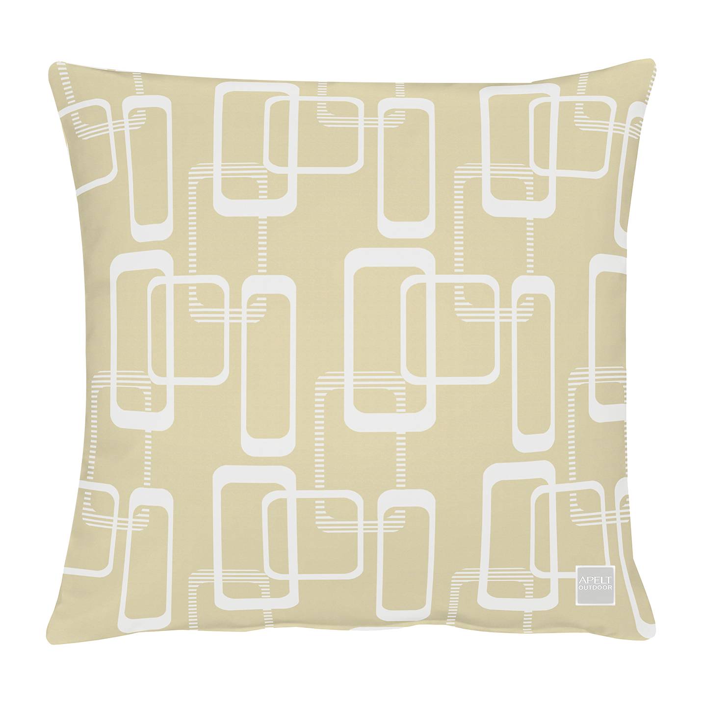 home24 Apelt Dekokissen 3966 Beige 45x45 cm (BxH) Kunstfaser