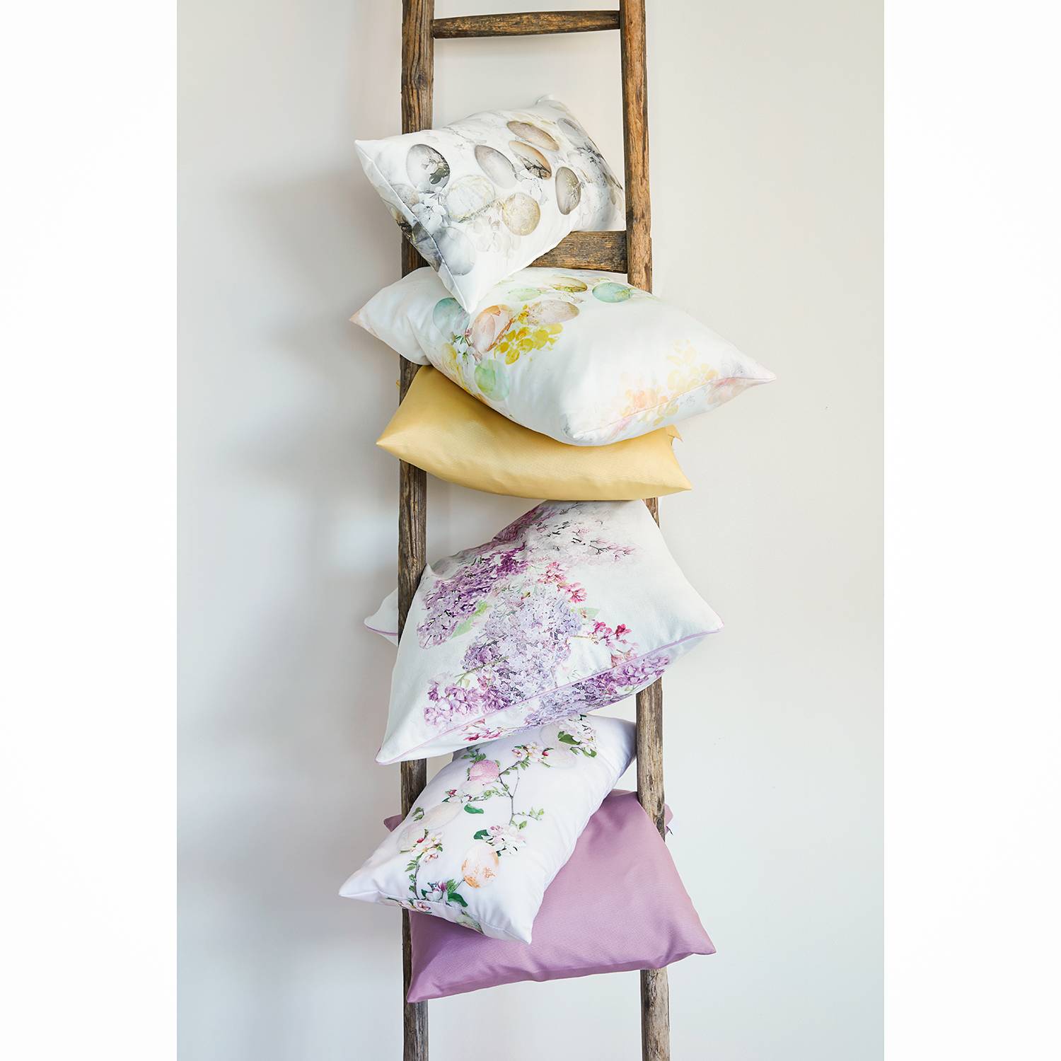 home24 Apelt Dekokissen 6907 Hellrosa/Kirsche 22x45 cm (BxH) Mischgewebe