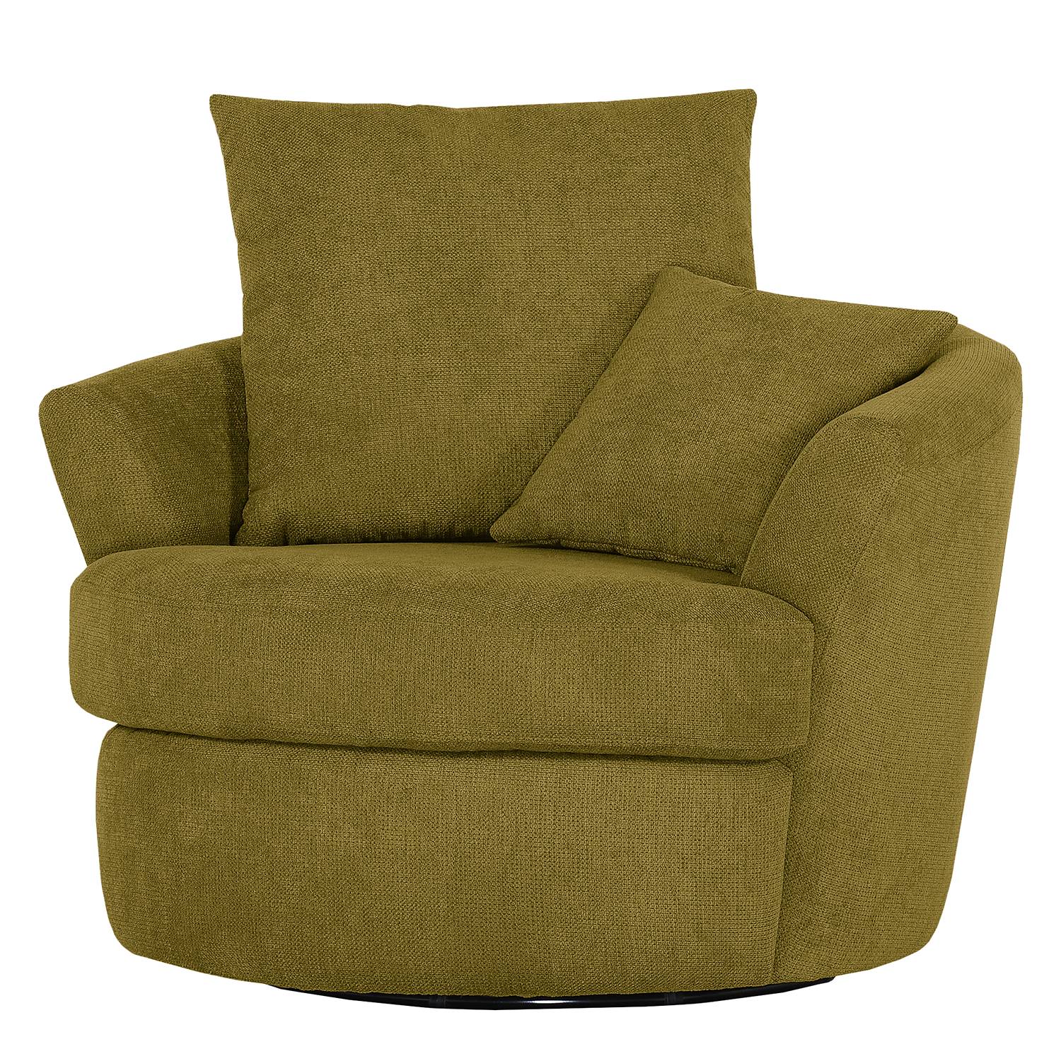 home24 loftscape Sessel Batavia Avocado Flachgewebe 100x63x95 cm (BxHxT)