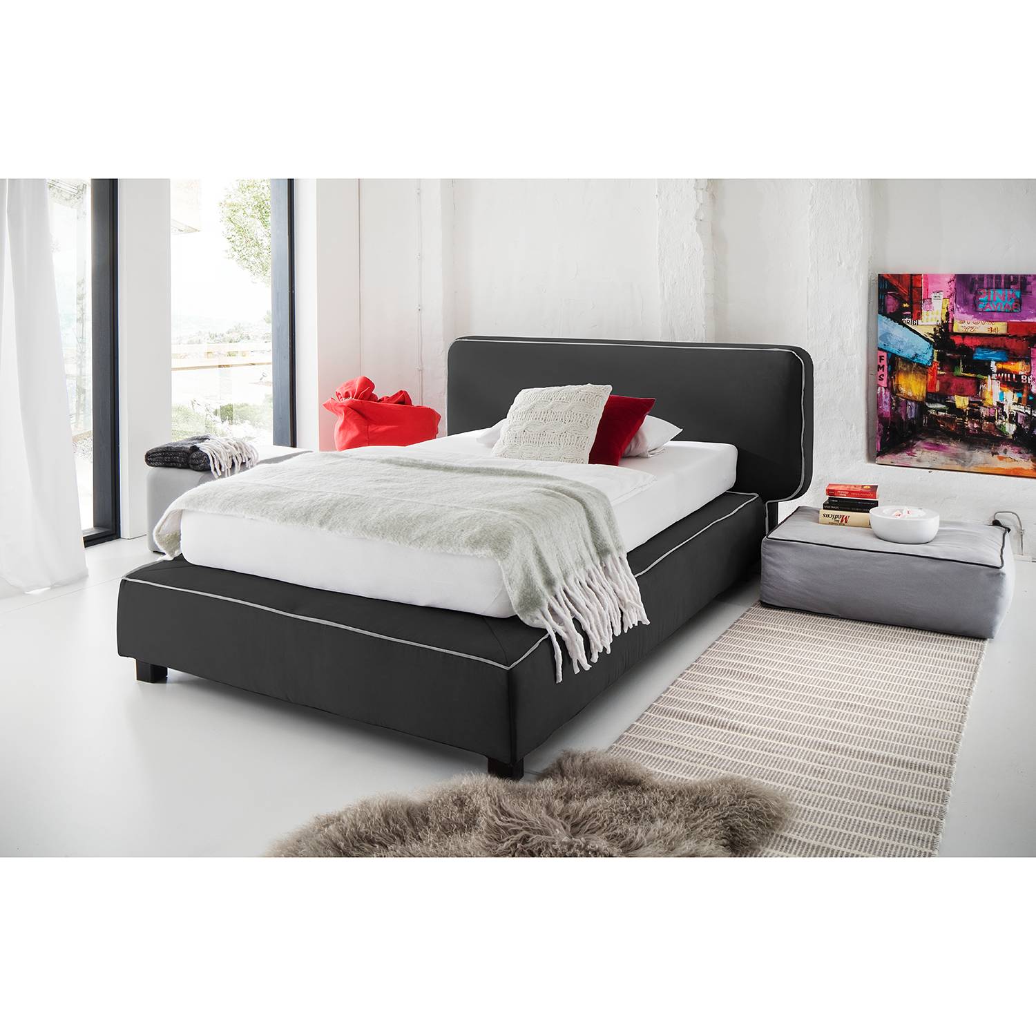 Home24 Tanja Meise 4brands Boxspringbett Dochamps 140x0 Cm Webstoff Anthrazit Mit Matratze Moebel Suchmaschine Ladendirekt De