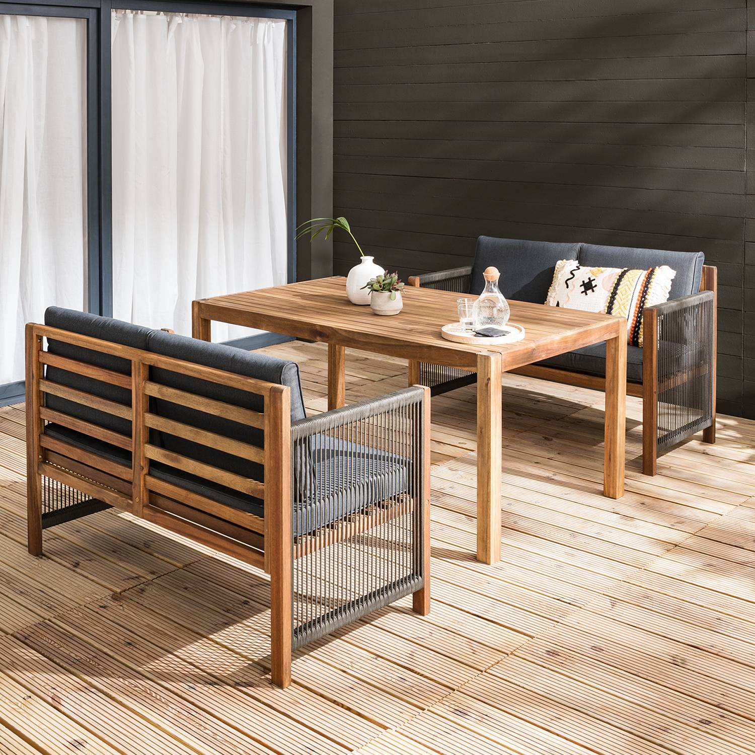 home24 Loungegruppe Bayton (3-teilig)