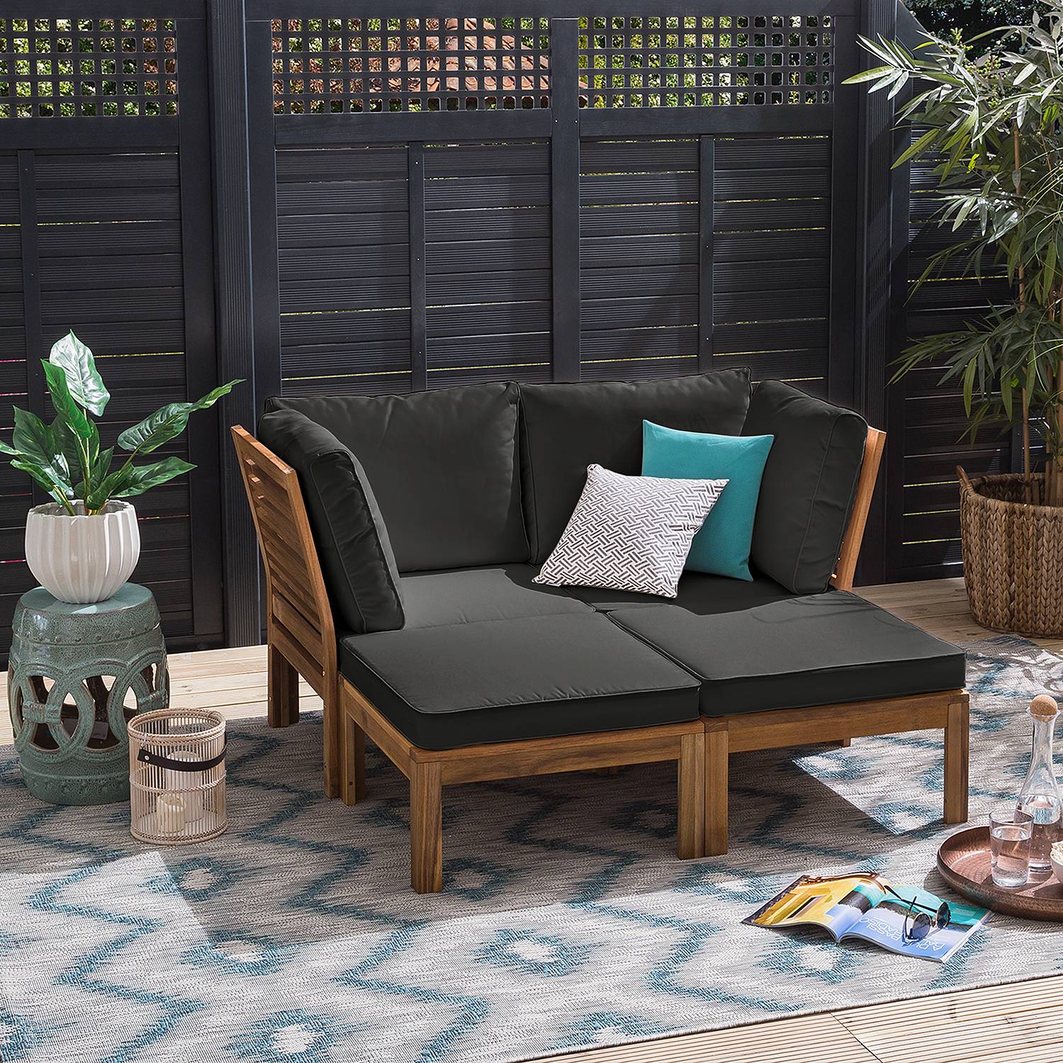 home24 Loungegruppe Lexi III (4-teilig)