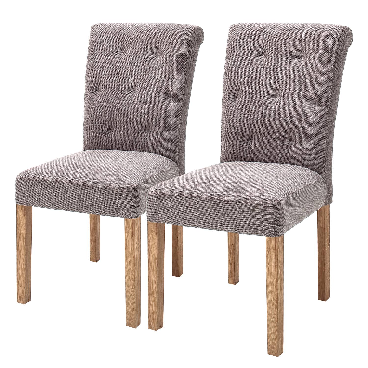 Chaises capitonnées Provins (lot de 2)