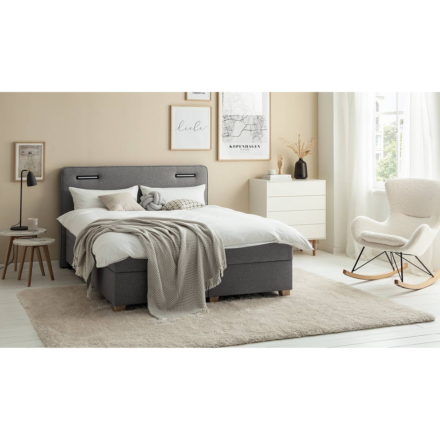 home24 Boxspringbett Woodmore