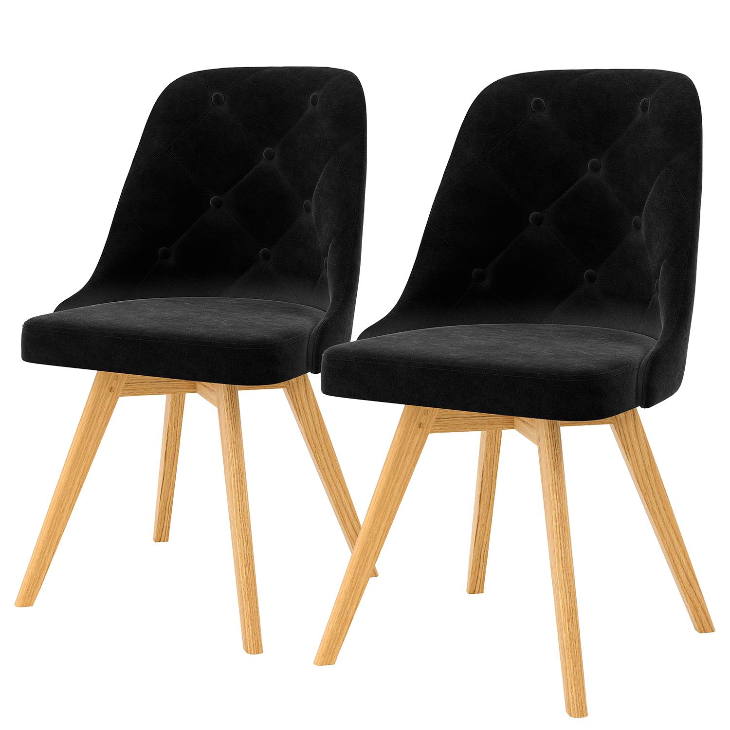 Chaises capitonnées Lux I (lot de 2)