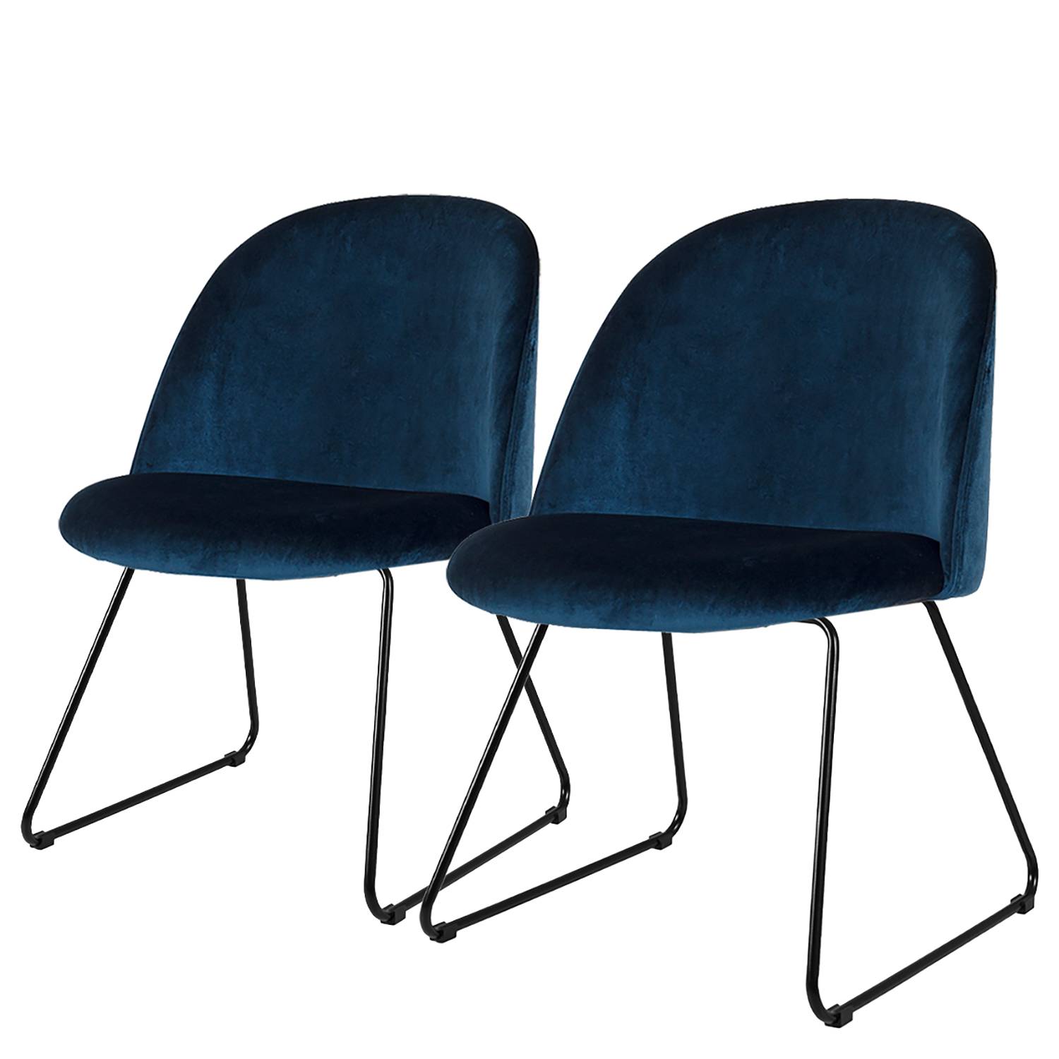 Chaises capitonnées Ally II (lot de 2)