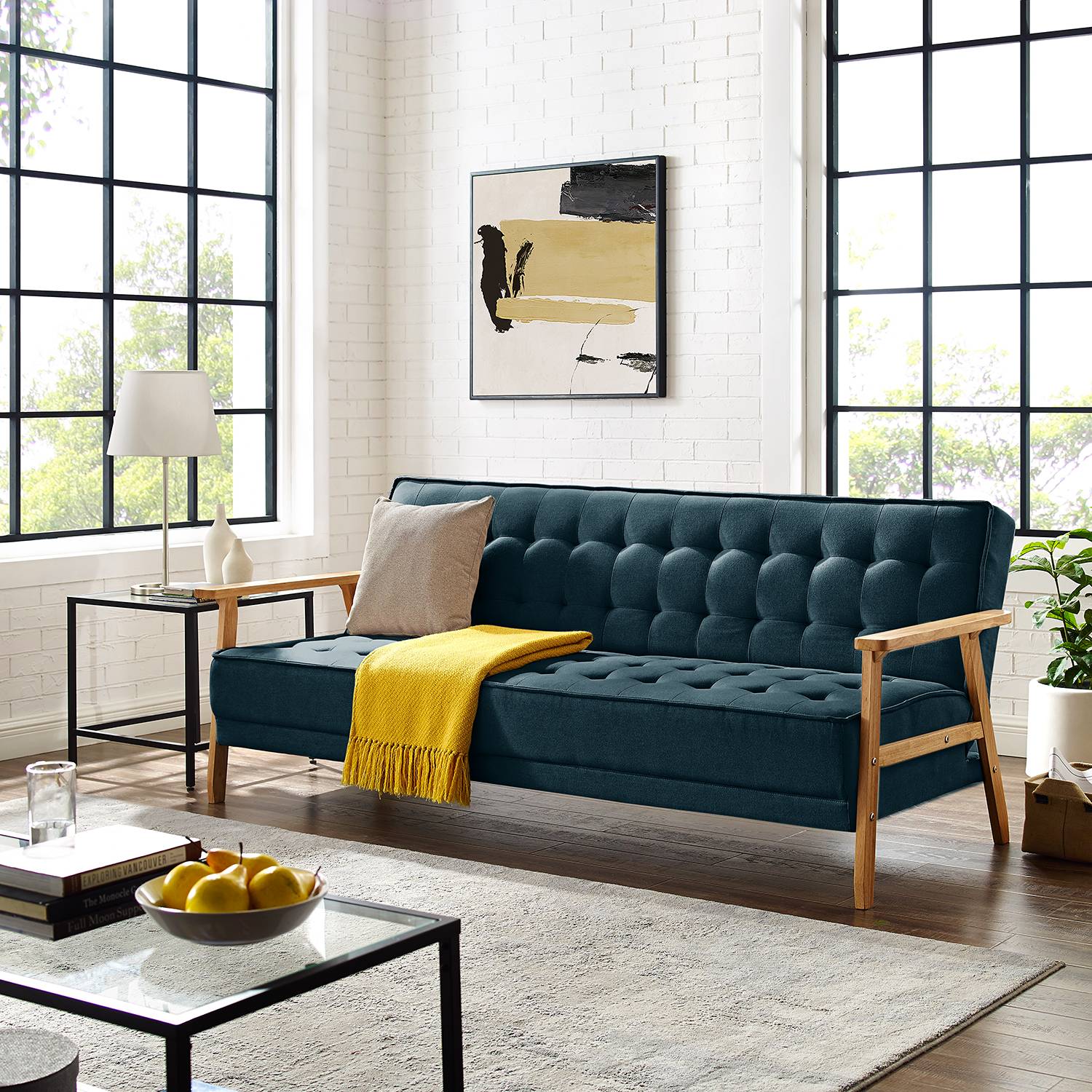 home24 Schlafsofa Mid Century II