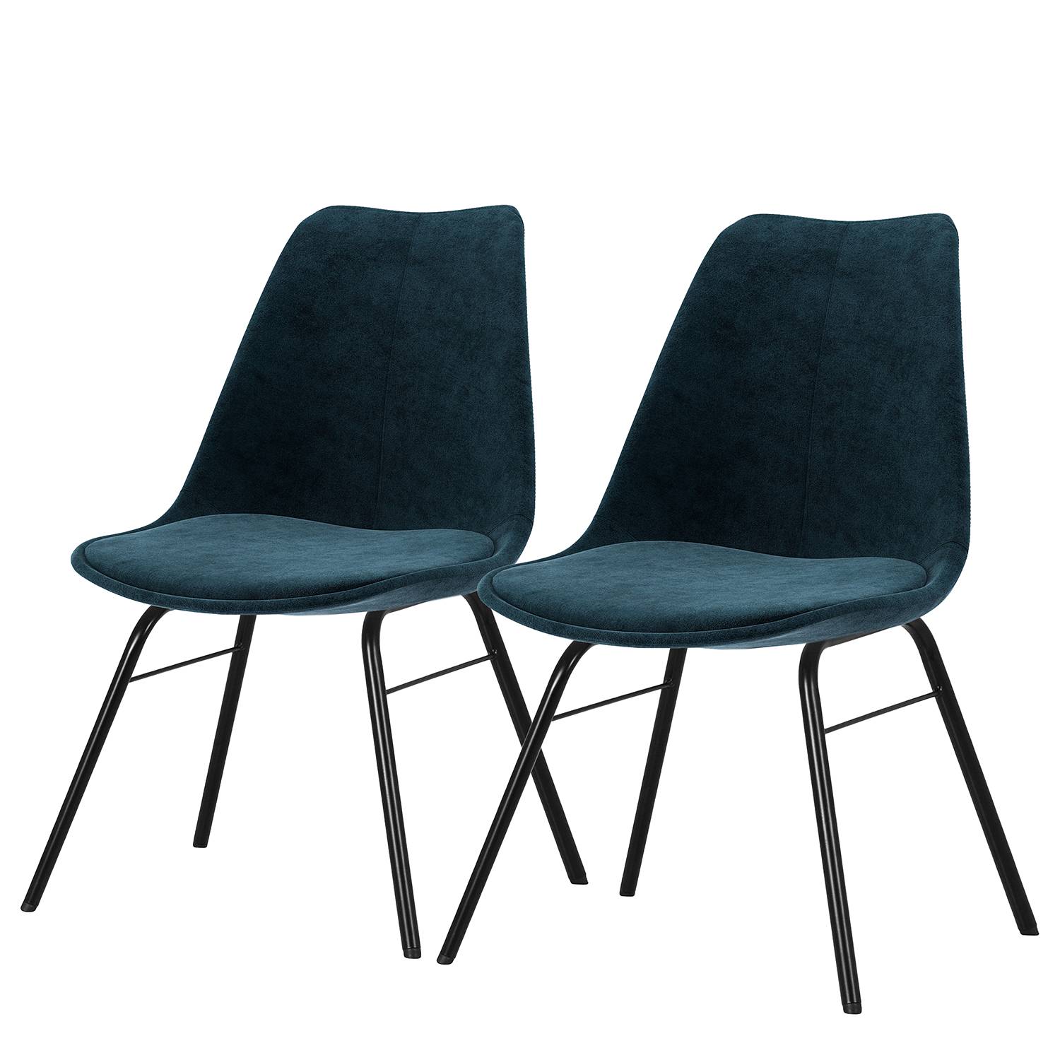 Chaises capitonnées Gina I (lot de 2)