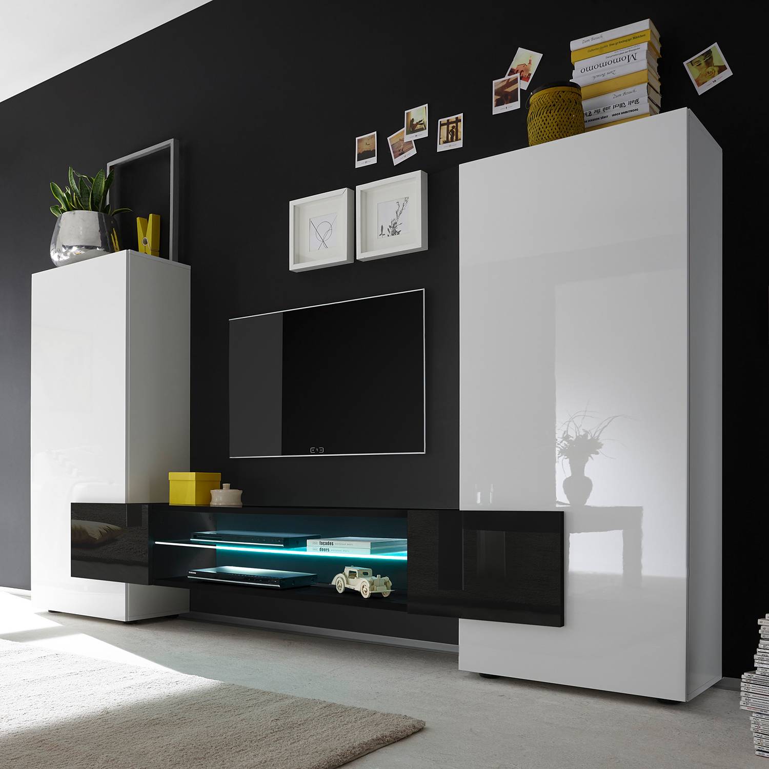 Meubles TV muraux Incastro II (3 élém.)