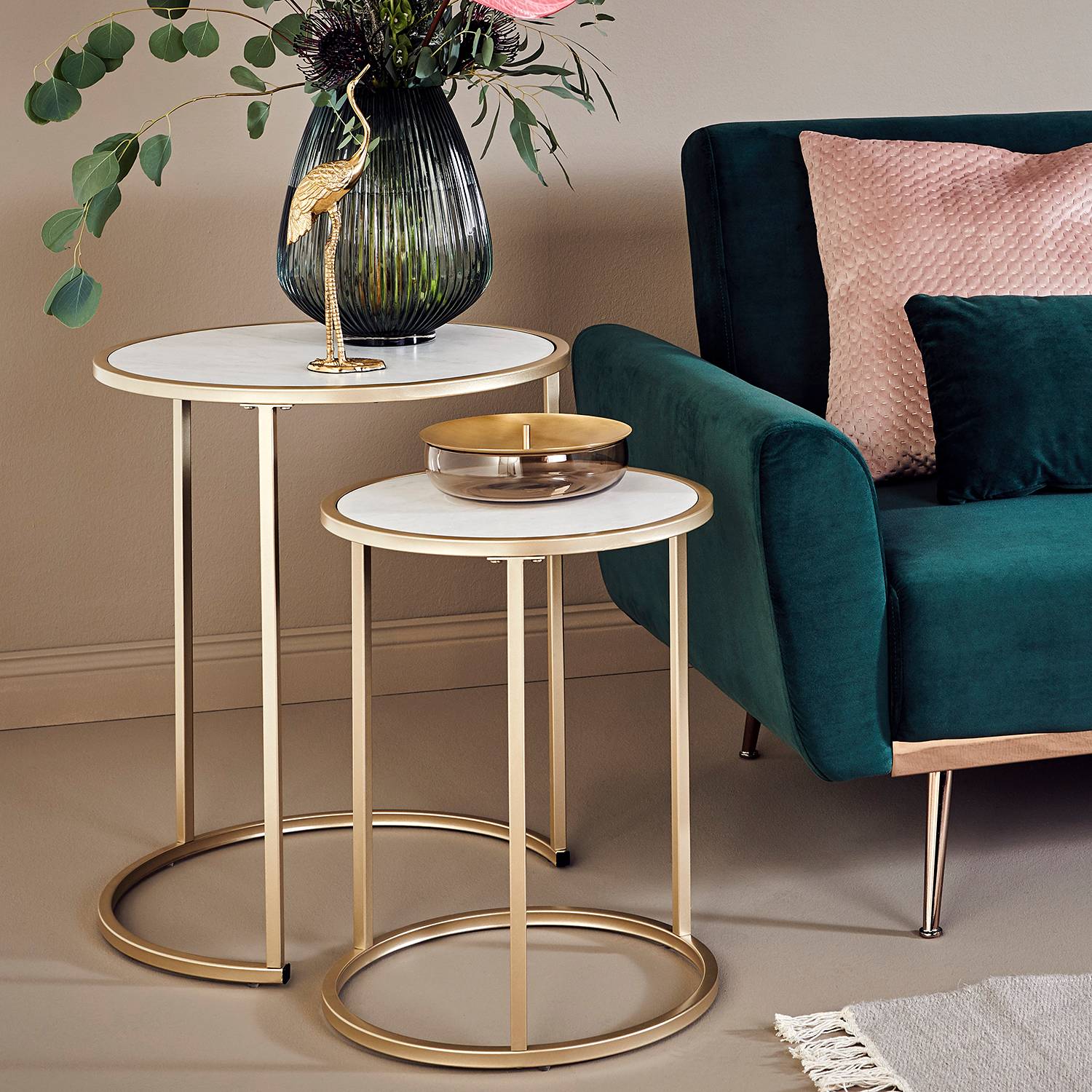Tables gigognes Sol I (lot de 2)