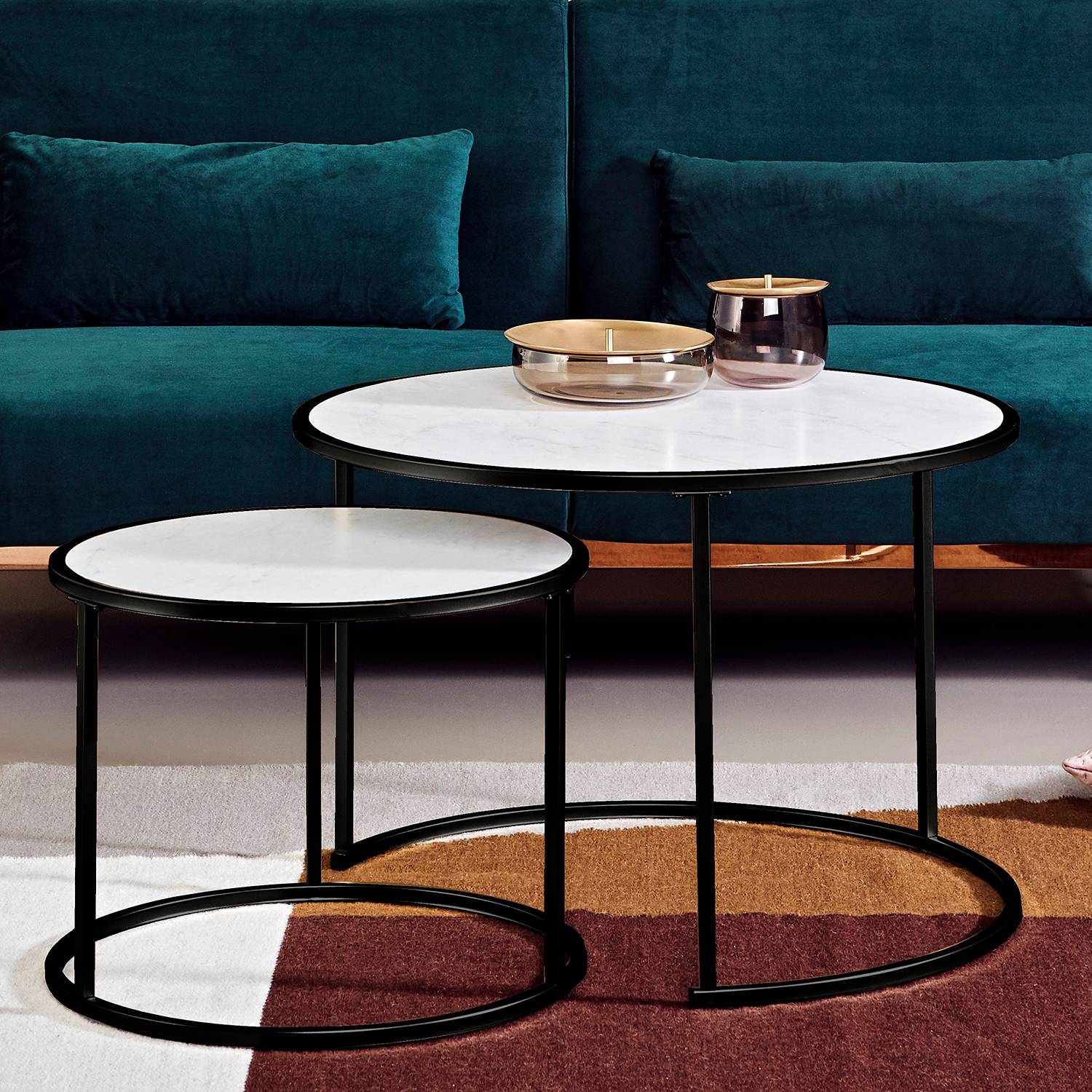 Tables gigognes Sol II (lot de 2)