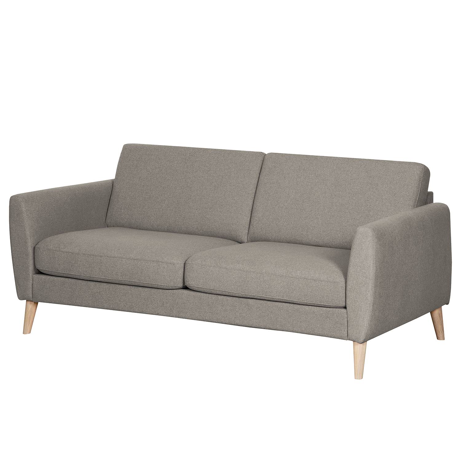 home24 Mørteens Sofa Kustavi 2,5-Sitzer Beige Polyester 190x80x90 cm (BxHxT) Skandi