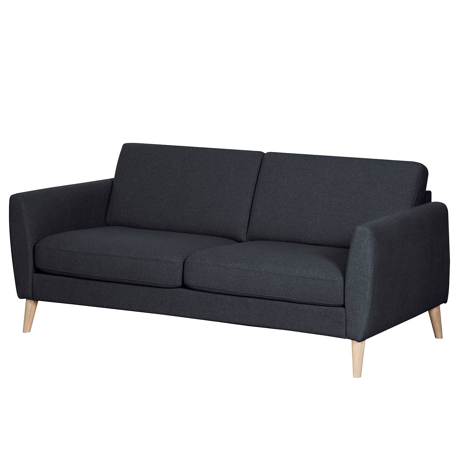 home24 Mørteens Sofa Kustavi 2,5-Sitzer Dunkelblau Polyester 190x80x90 cm (BxHxT) Skandi