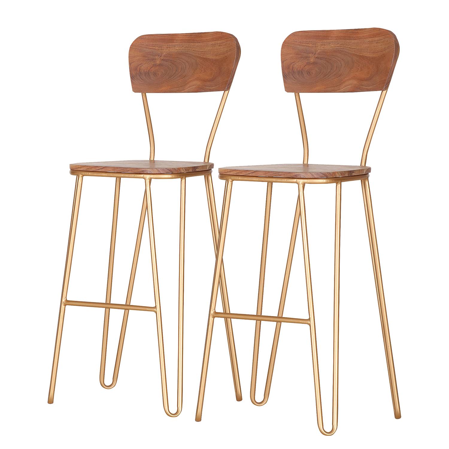Chaises de bar Bowdon(lot de 2)