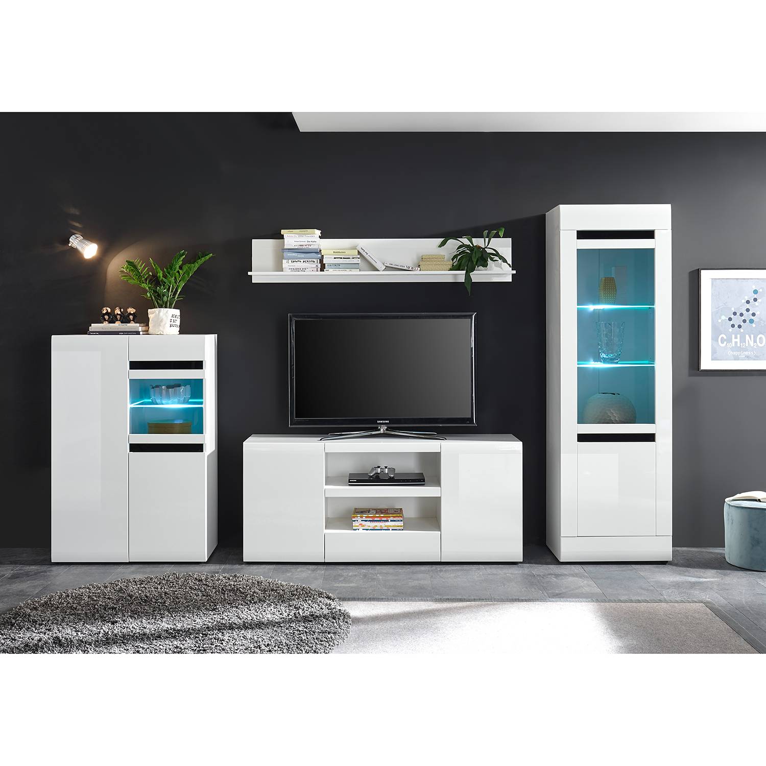 Ensemble meubles TV Nyons III (4 élém.)