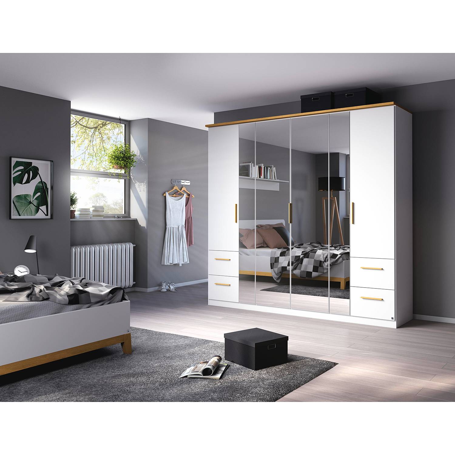 home24 Drehtürenschrank Carlsson I