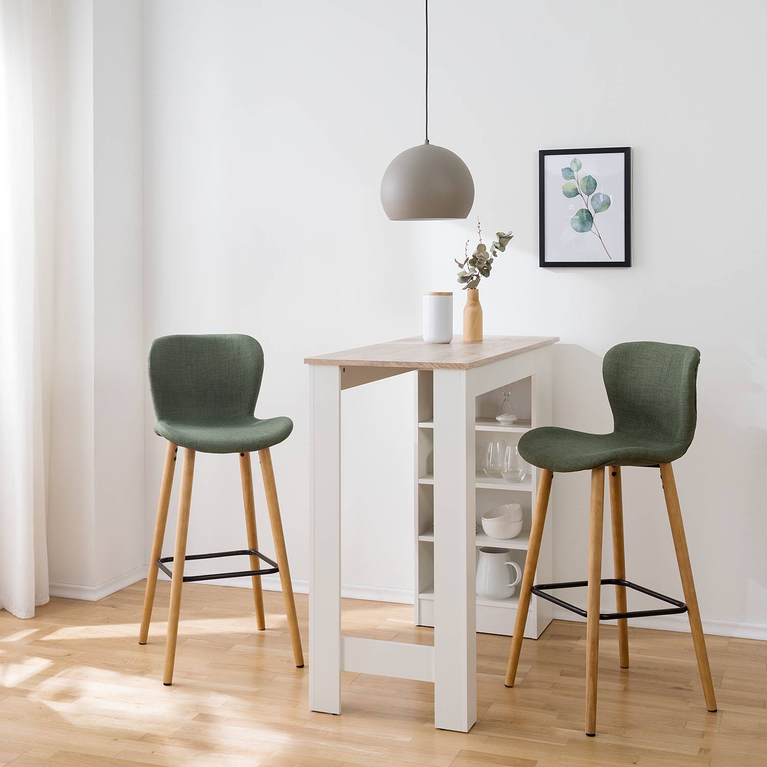 Chaises de bar Livaras (lot de 2)