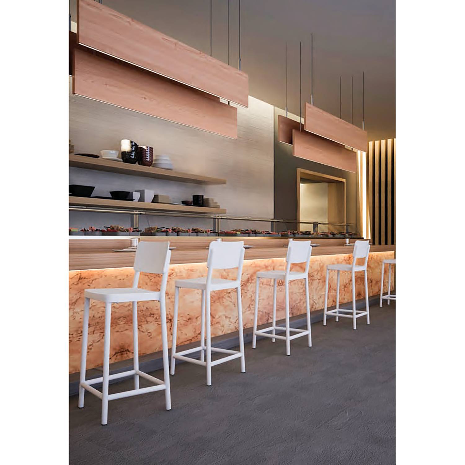 Chaises de bar Lisboa I (lot de 2)