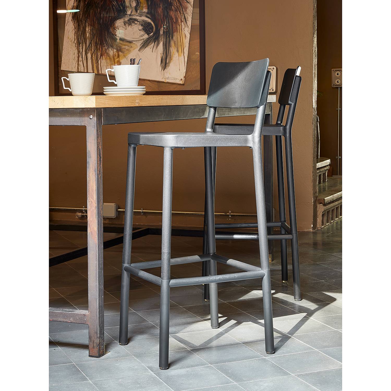 Chaises de bar Lisboa I (lot de 2)