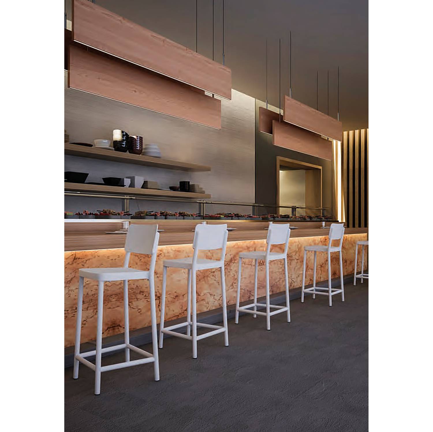 Chaises de bar Lisboa II (lot de 2)