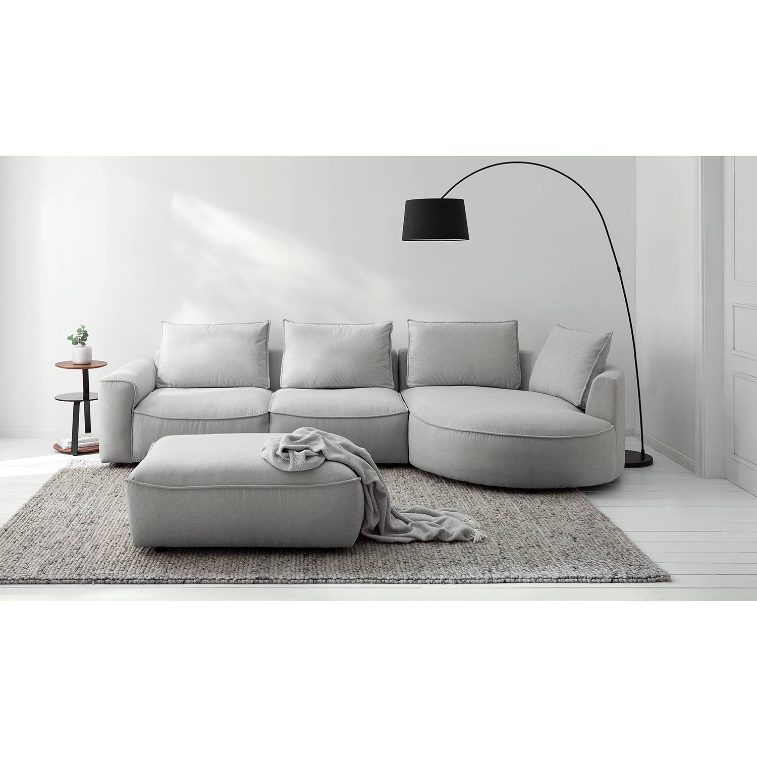 Repose-pieds capitonné Buckley