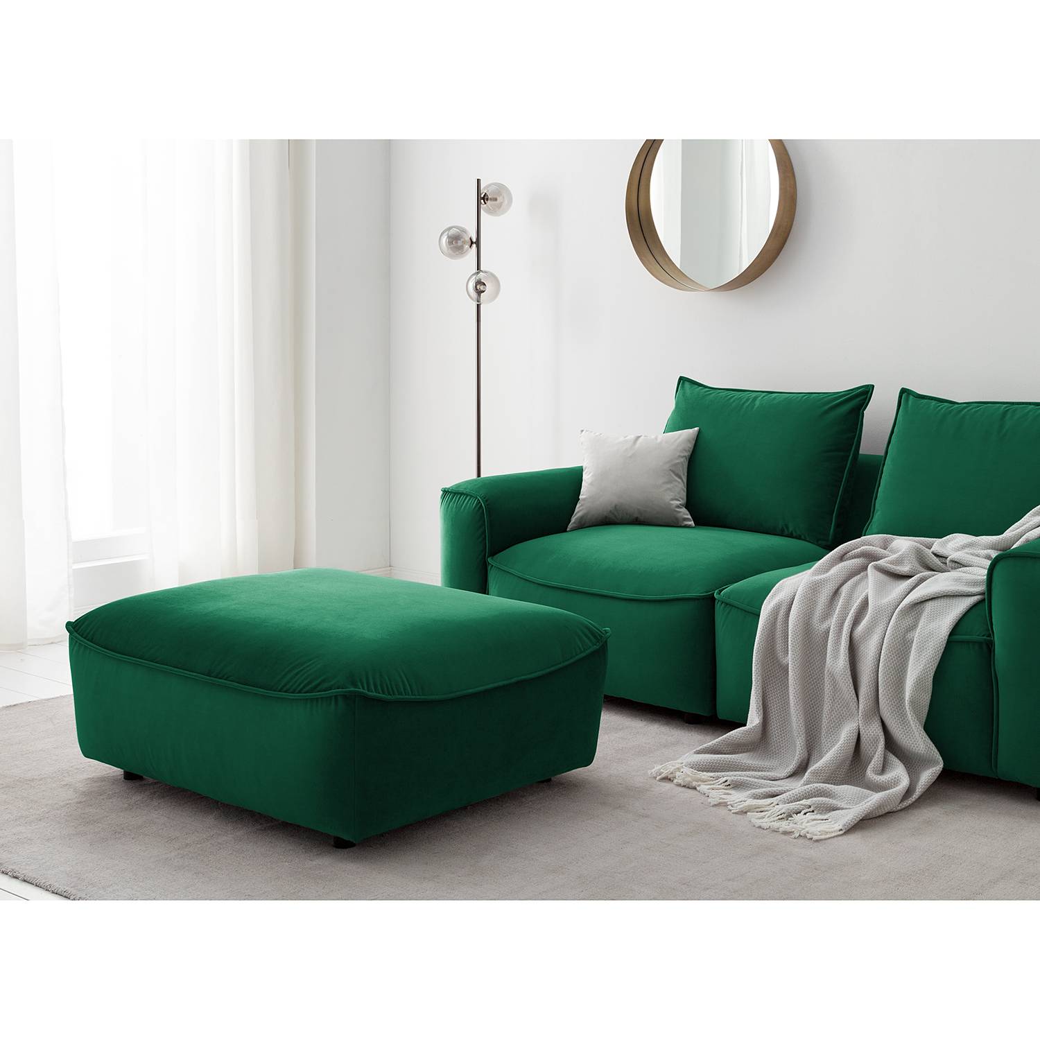 Repose-pieds capitonné Buckley