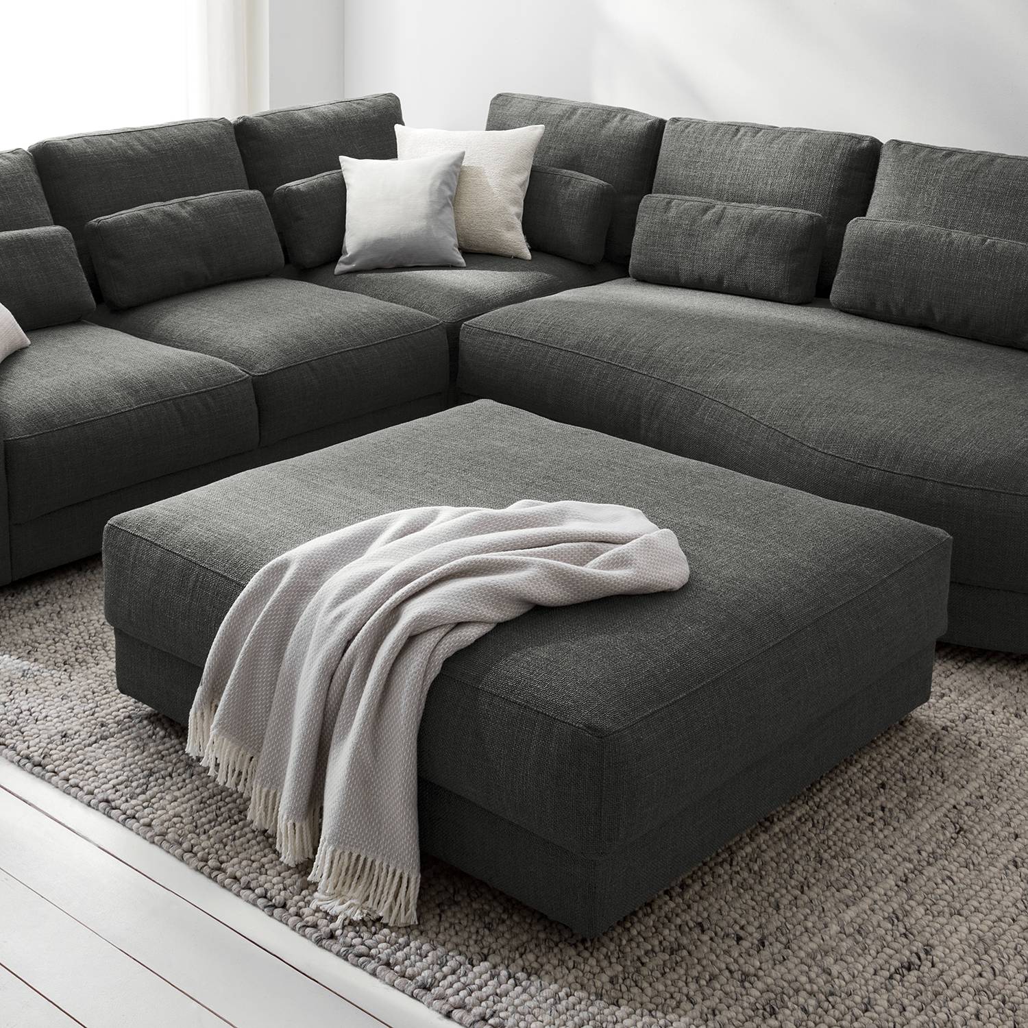 Repose-pieds capitonné Willows