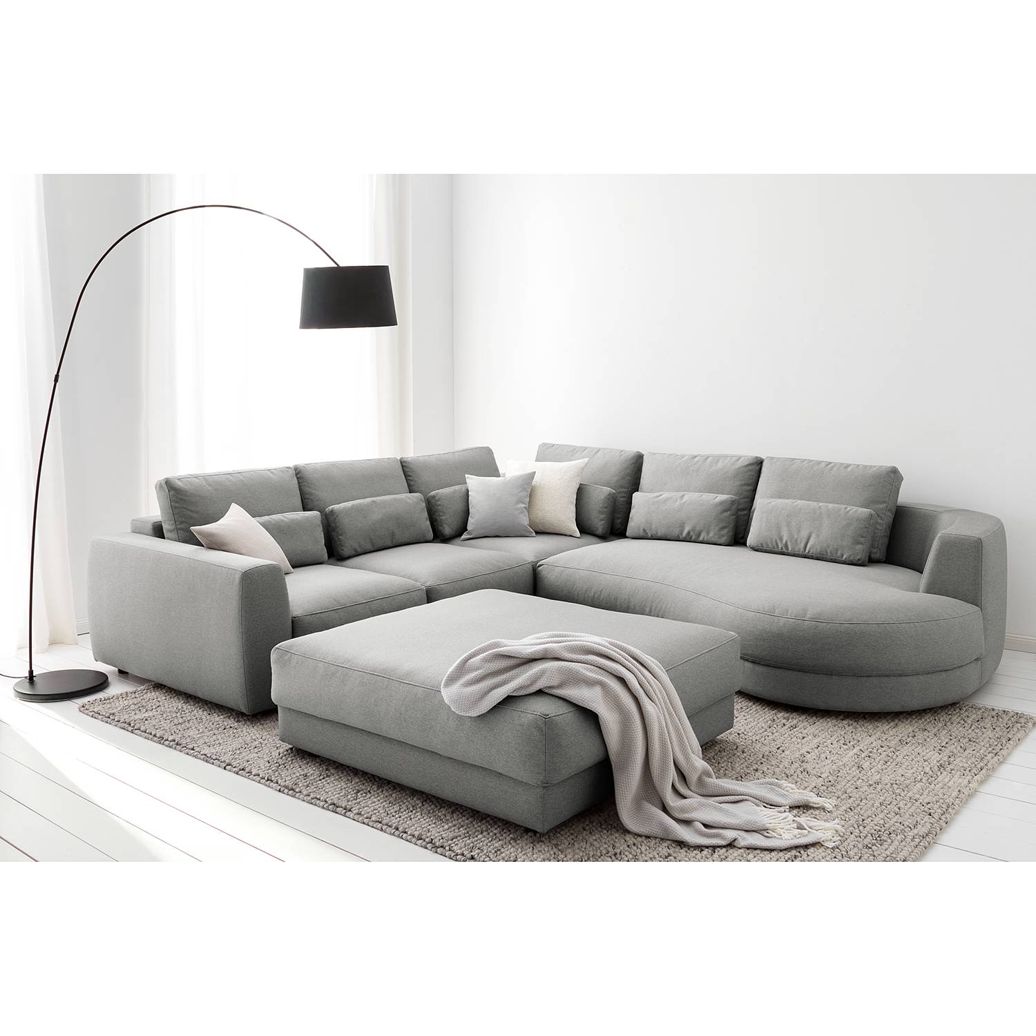 Repose-pieds capitonné Willows