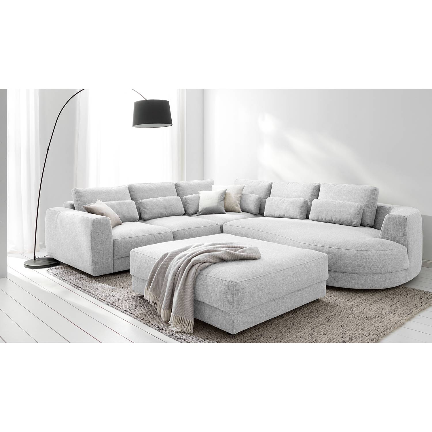 Repose-pieds capitonné Willows