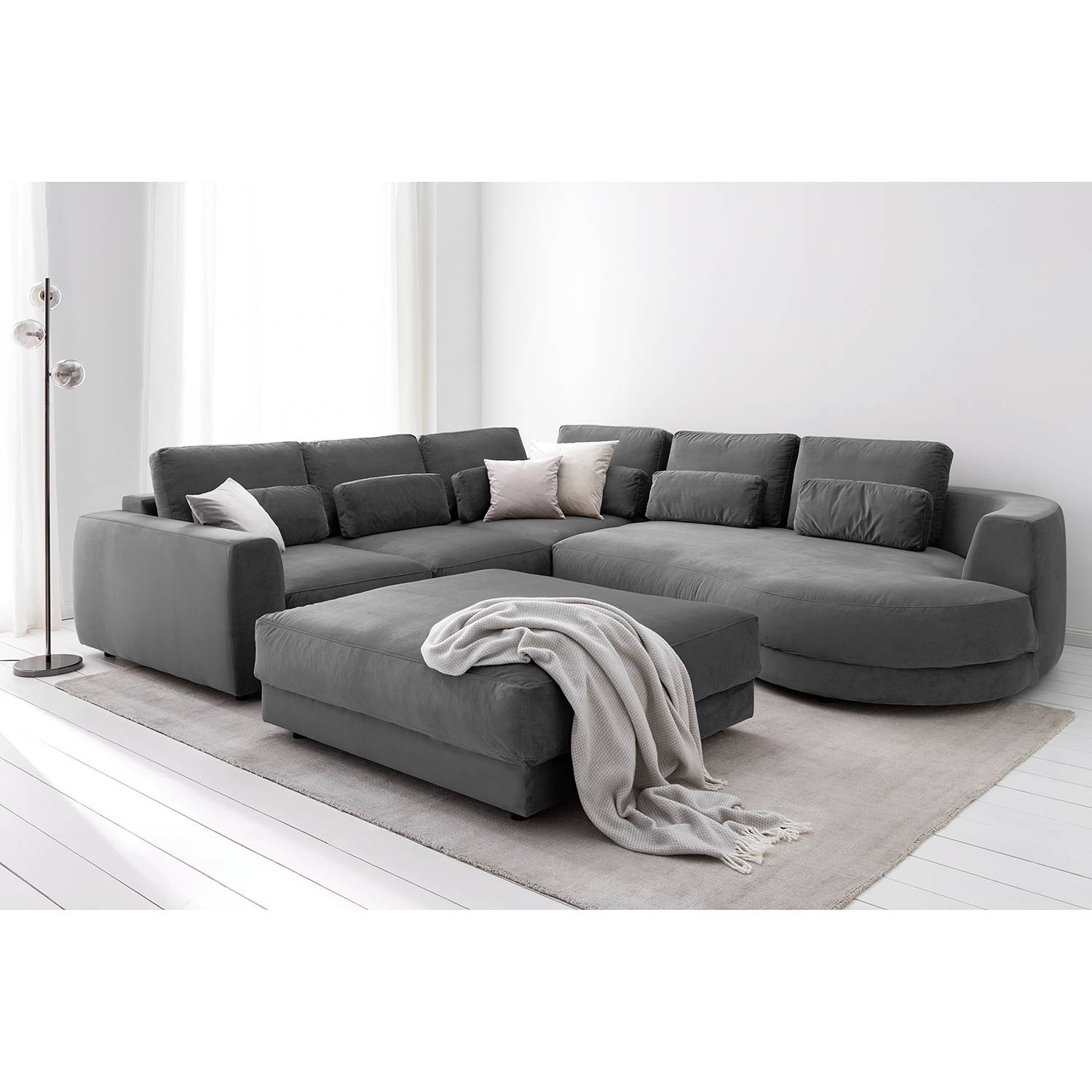 Repose-pieds capitonné Willows