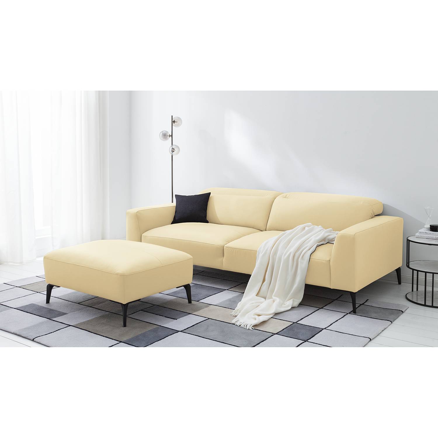 Repose-pieds capitonné Berrie