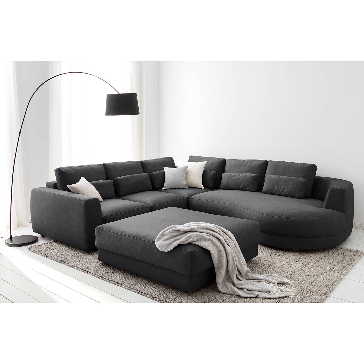 Repose-pieds capitonné Willows