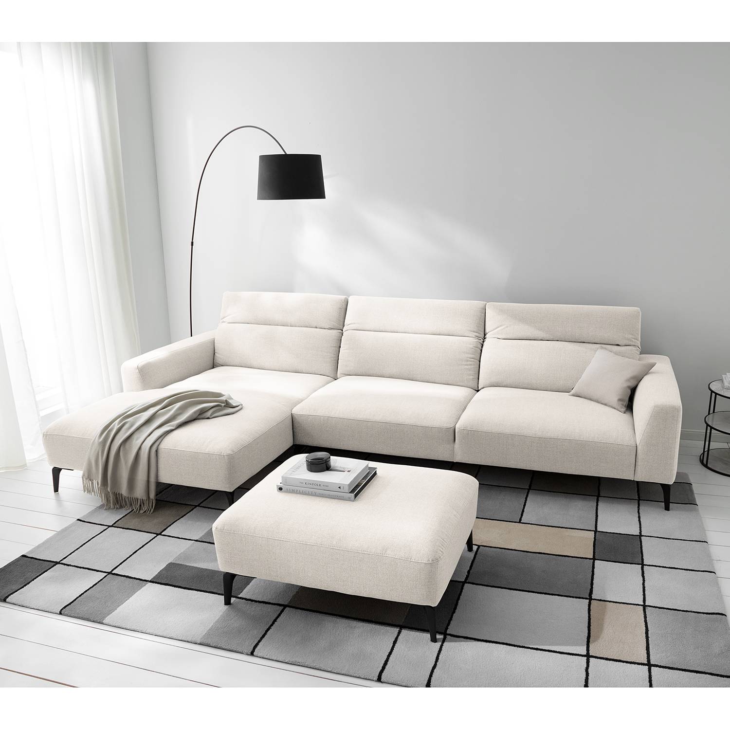 Repose-pieds capitonné Berrie