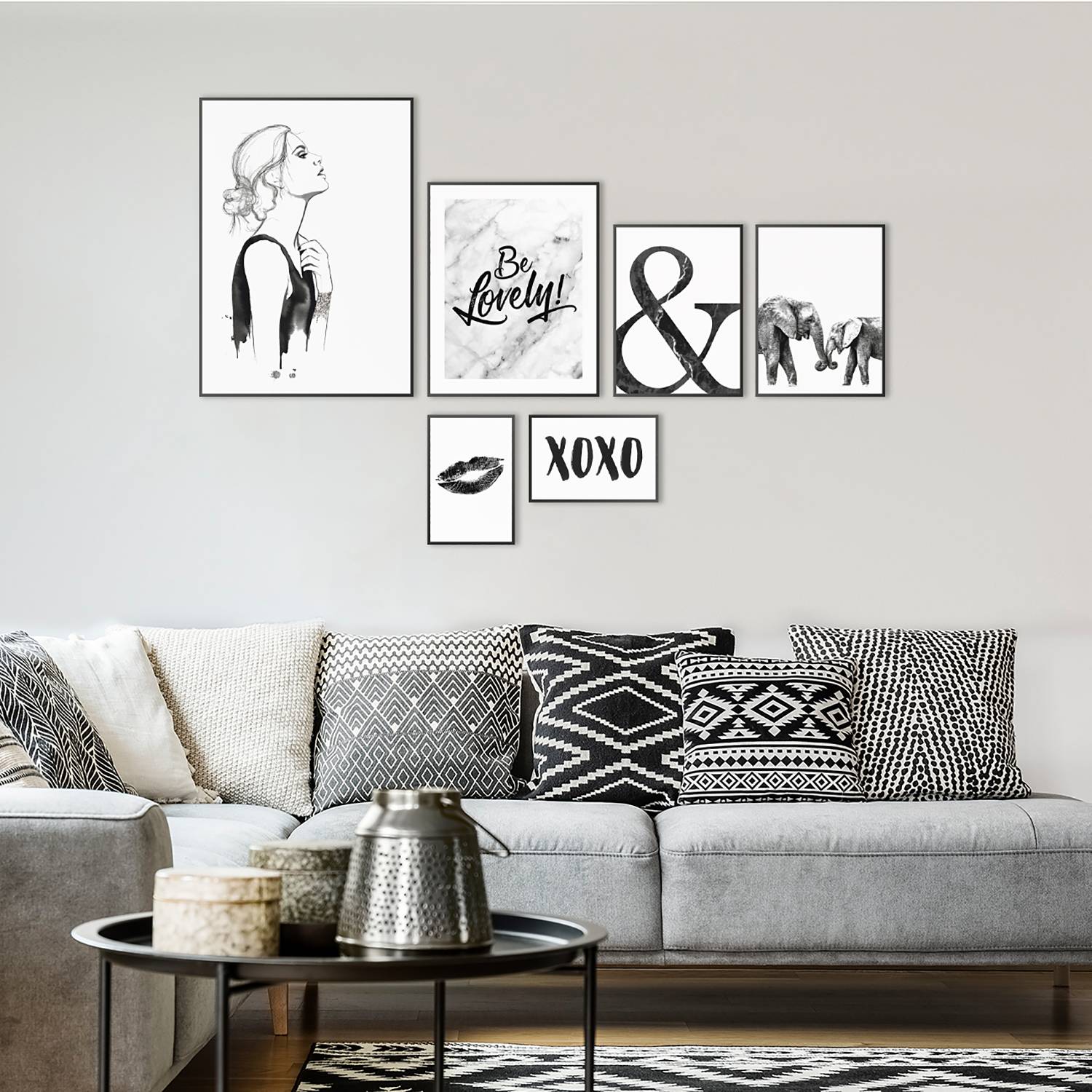 Tableaux déco Passion (lot de 6)