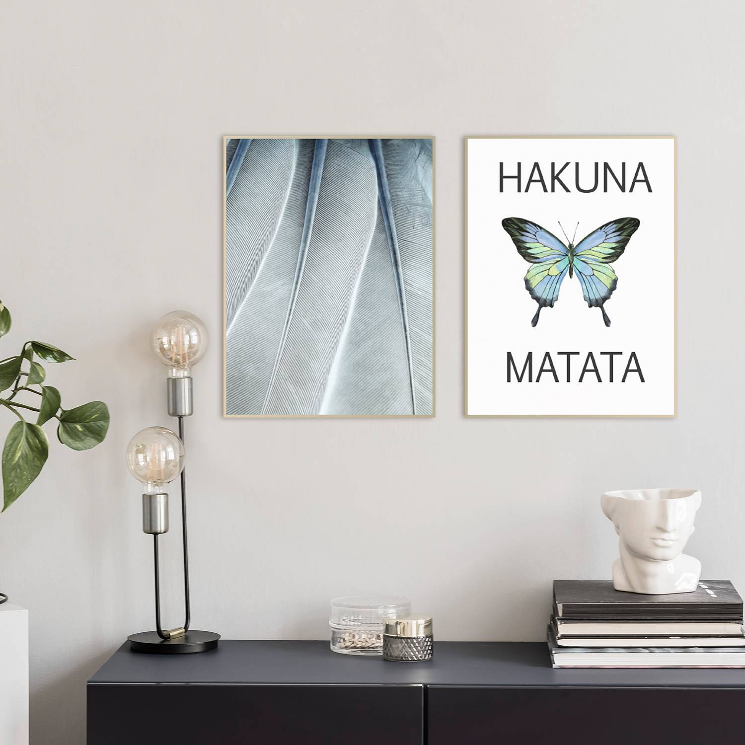 Tableaux déco Hakuna Matata (lot de 2)