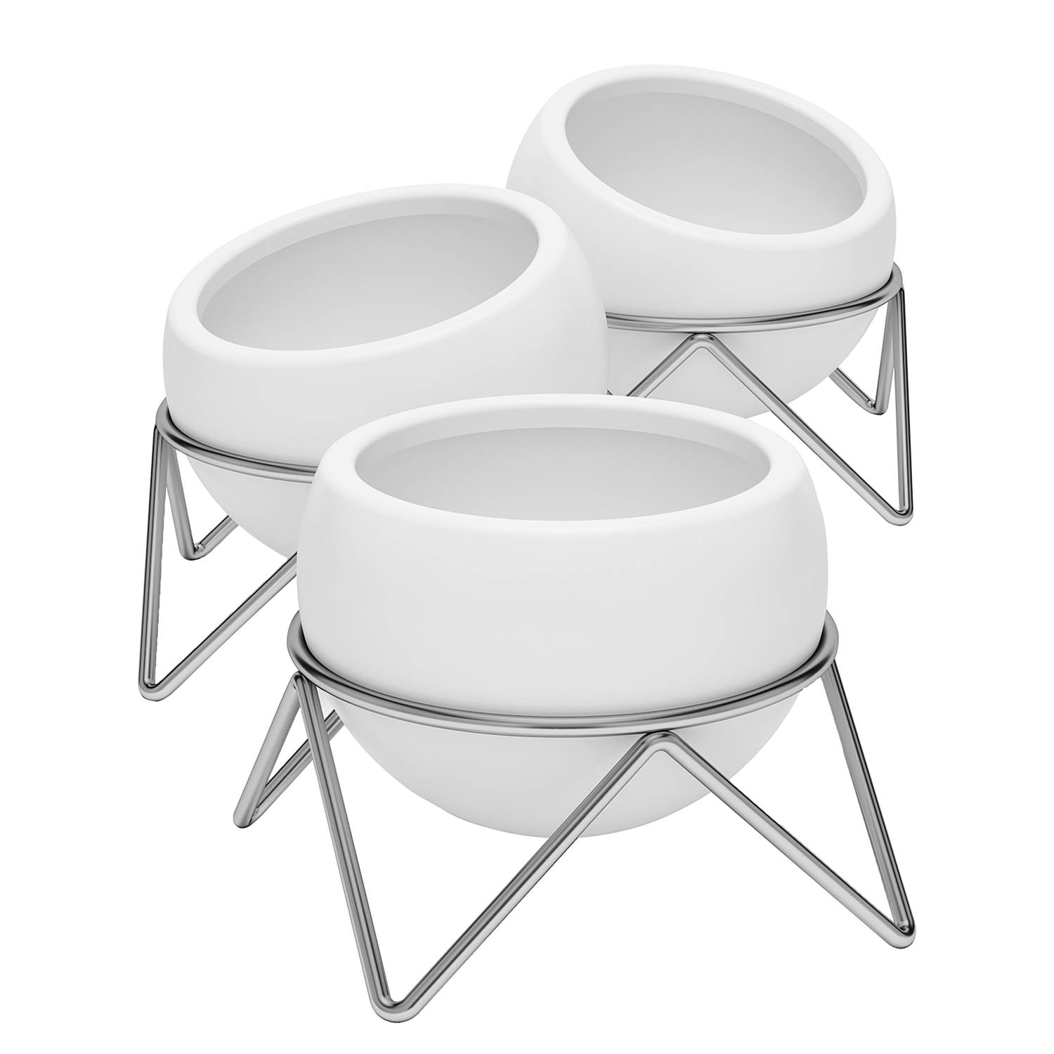 HORTIPOTS Pflanztöpfe Aus Kunststoff – 10er Set, Groß & Dick, In Schwarz/Weiß, Vielseitig Einsetzbar