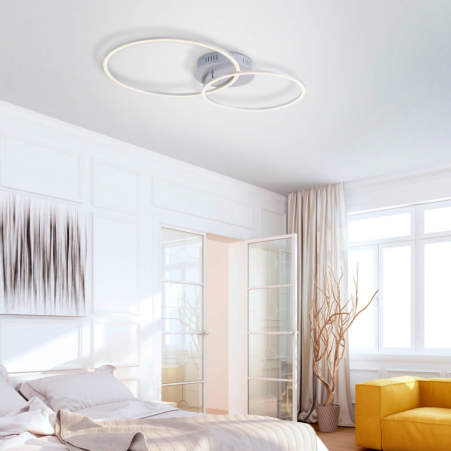 home24 led-deckenleuchte ivanka ii