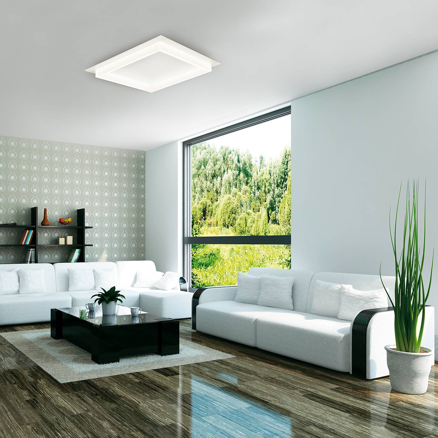 Home24 LED-plafondlamp Square II, Promoingross